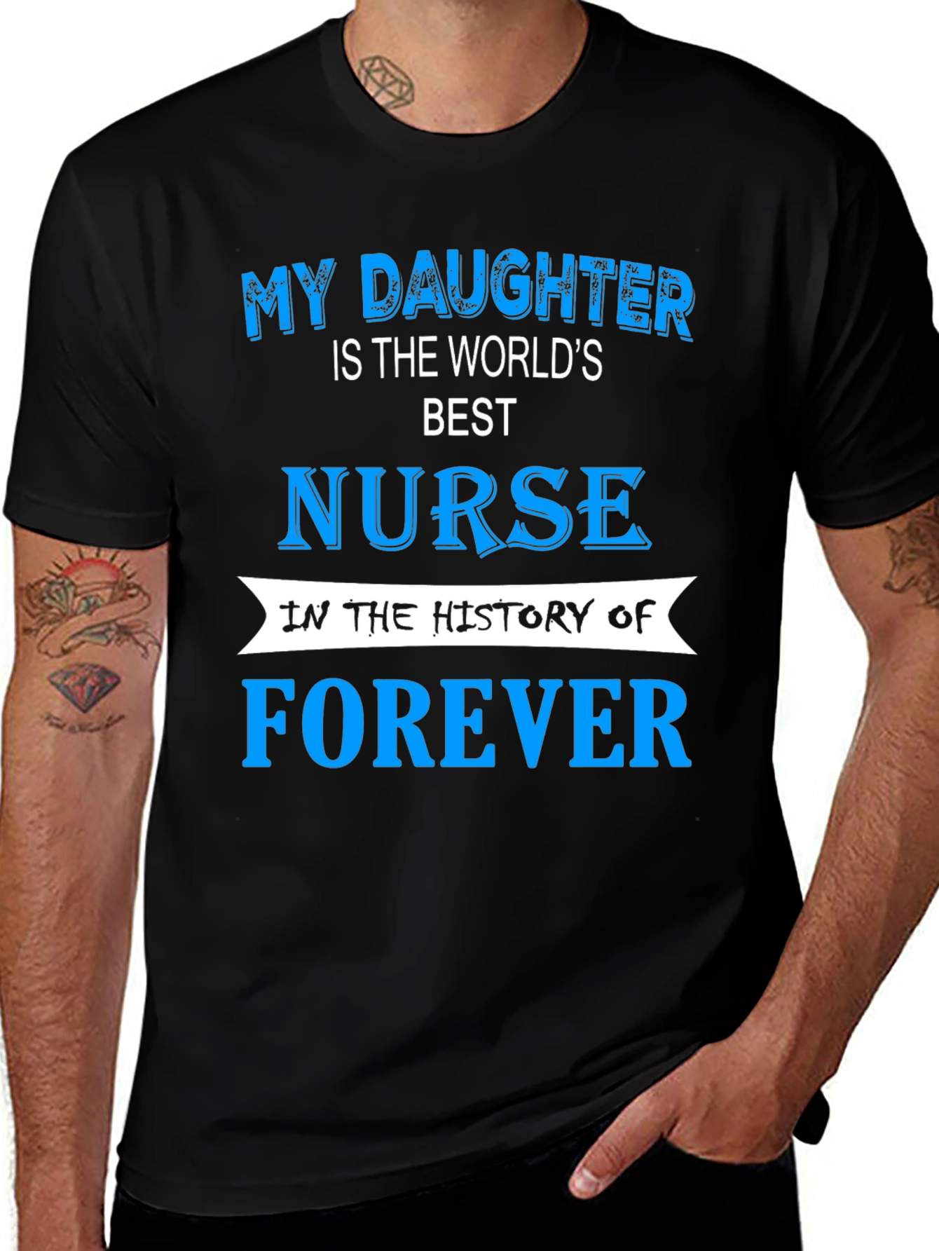 Variant 3 of Best Nurse Daughter T-Shirt - Forever Pride!