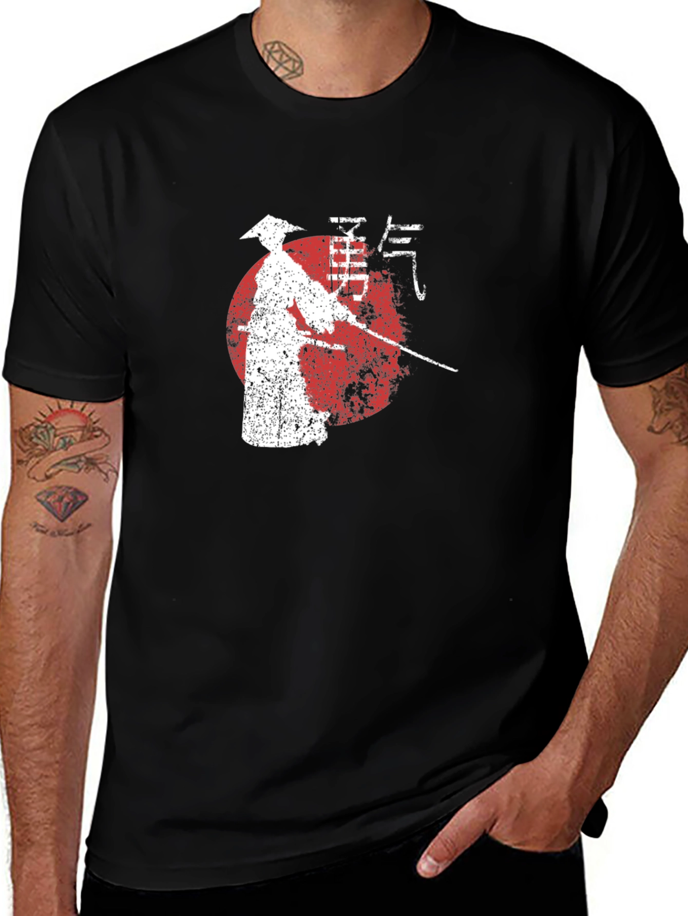 Variant 9 of Samurai Graphic Tee - Japanese Warrior T-Shirt