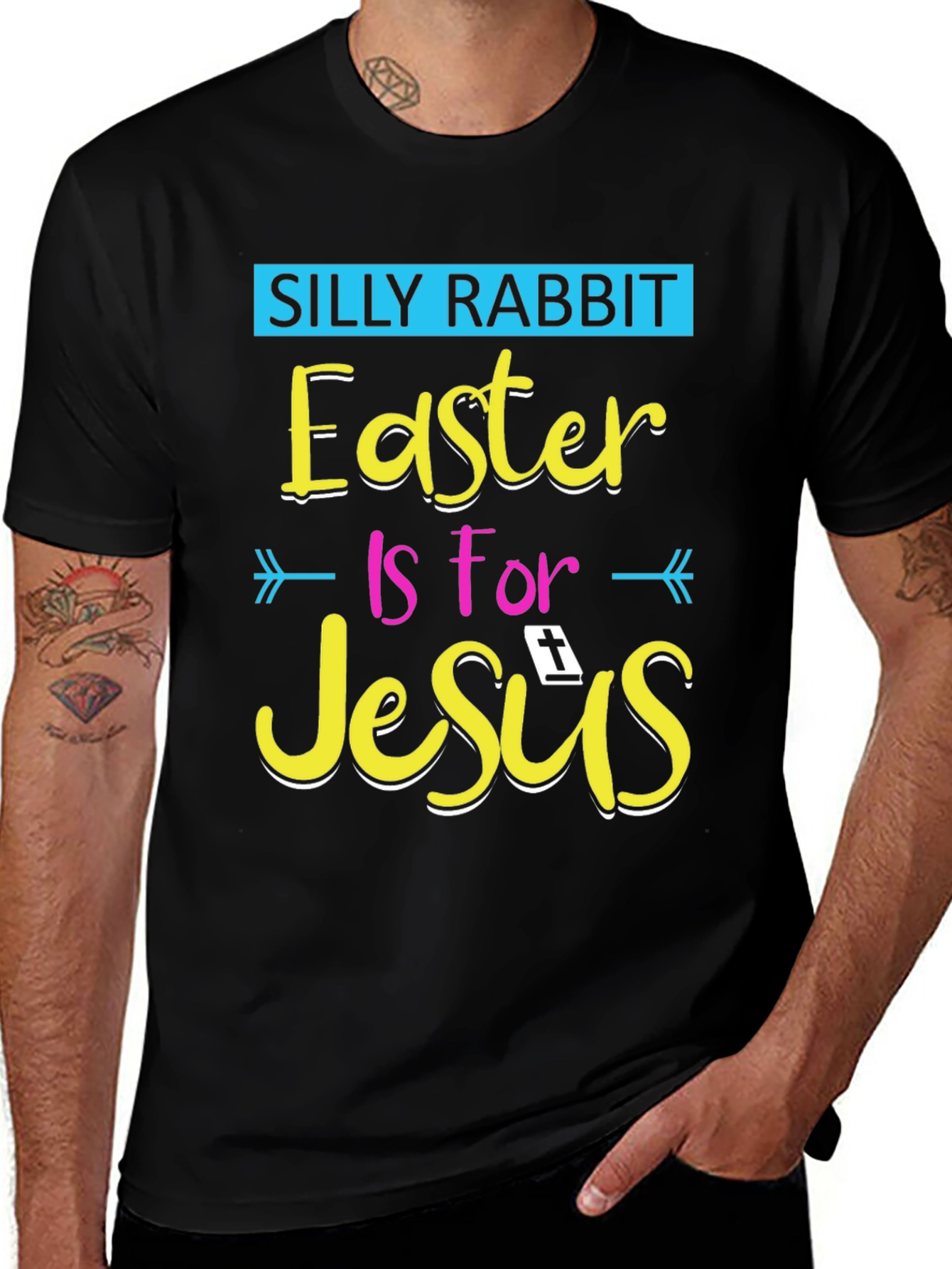 Silly Rabbit Easter is For Jesus Graphic T-Shirt