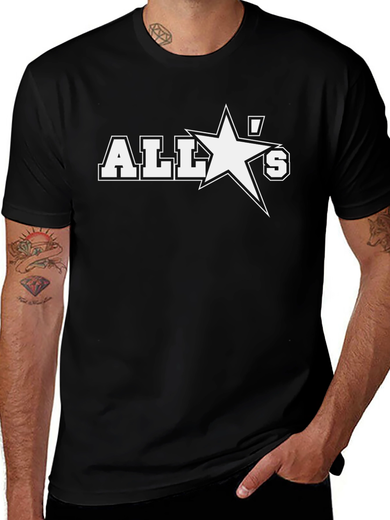 All Star T-Shirt - Black Graphic Tee