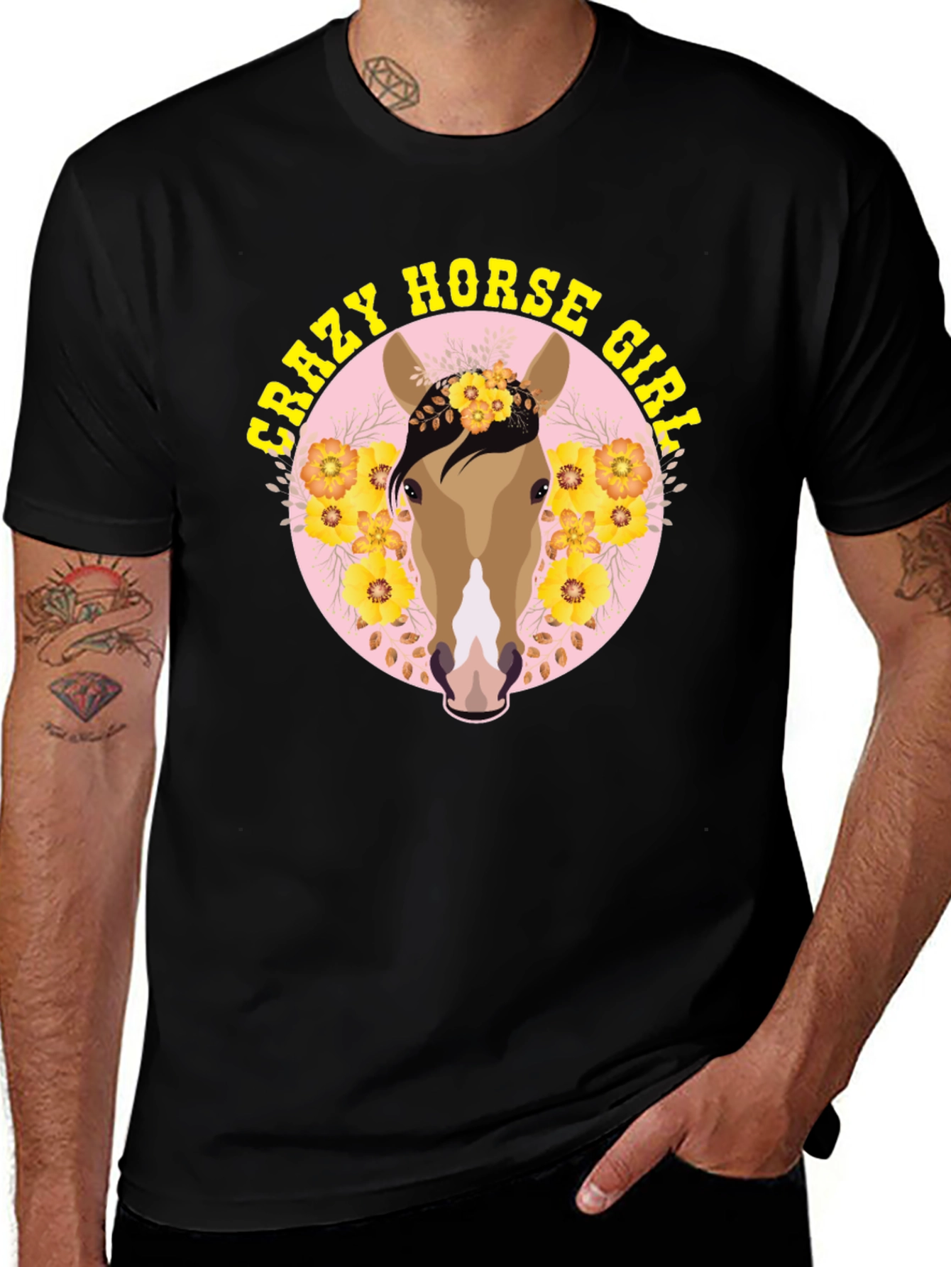 Variant 19 of Crazy Horse Girl Graphic Tee