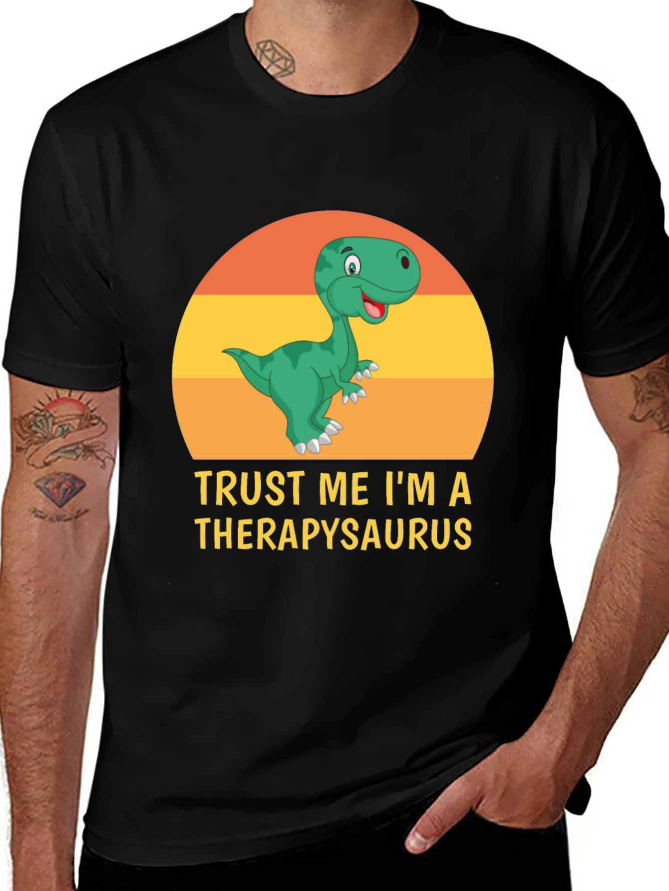 Variant 28 of Therapysaurus T-Shirt - Funny Dinosaur Graphic Tee