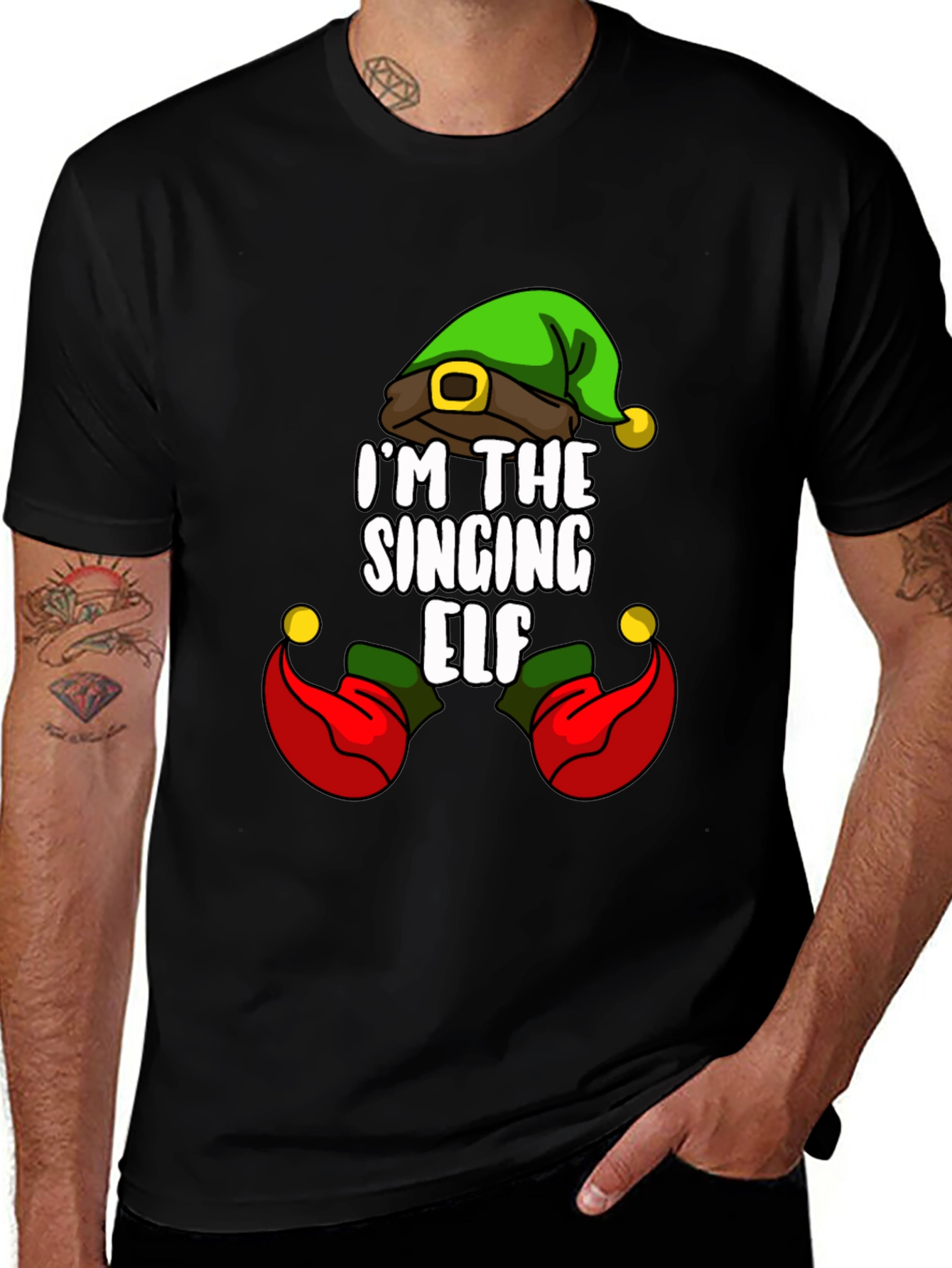 I'm The Singing Elf T-Shirt, Christmas Holiday