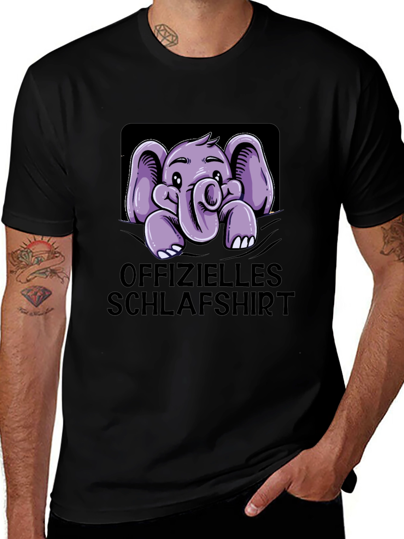 Variant 23 of Cute Elephant Pocket Sleep Shirt