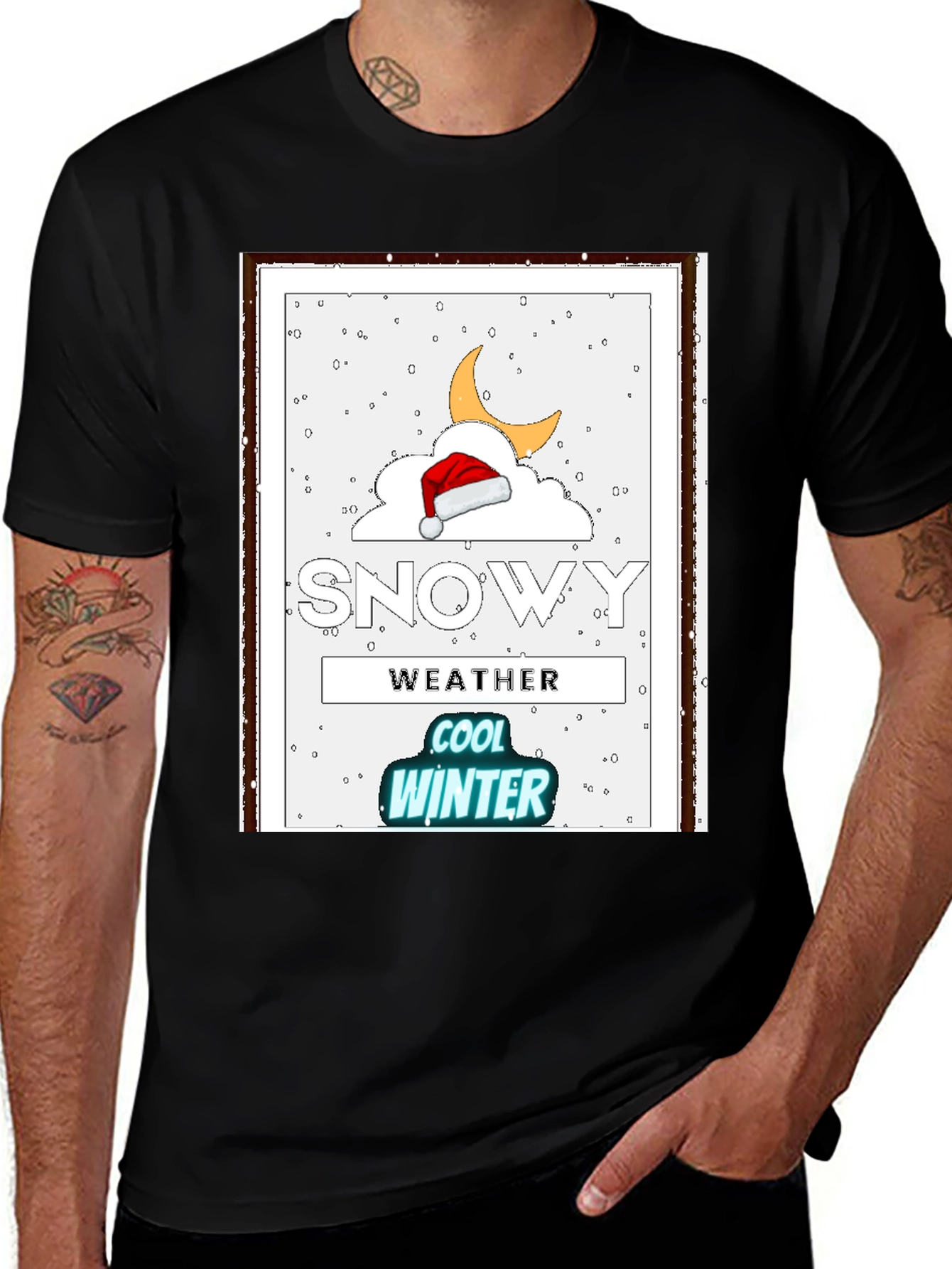 Variant 29 of Snowy Weather Cool Winter T-Shirt