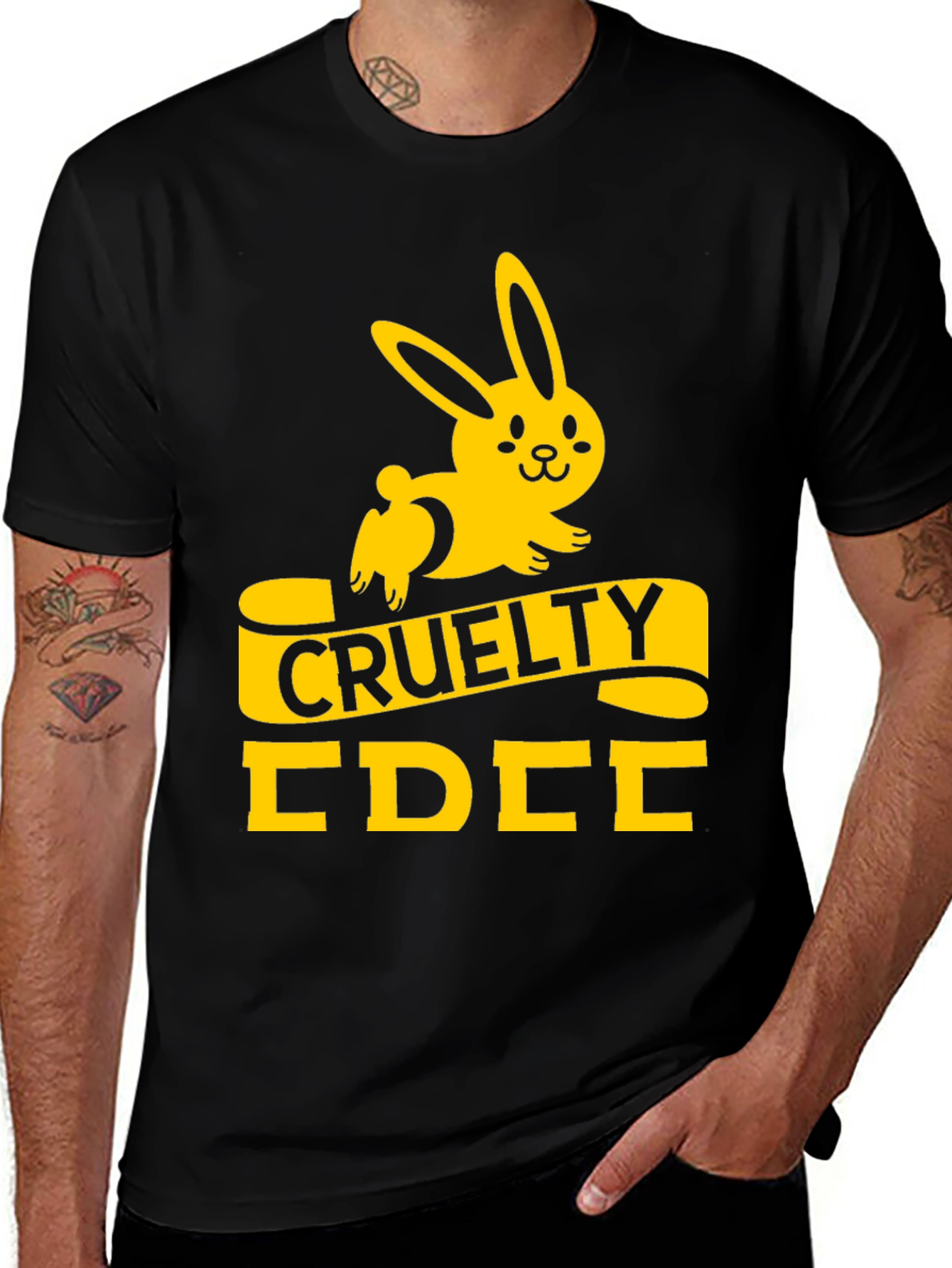 Variant 26 of Cruelty-Free Rabbit Graphic Tee