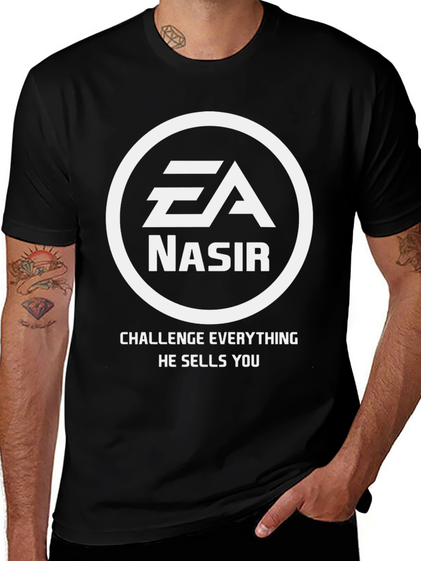Variant 19 of Challenge Everything T-Shirt: EA Nasir Parody Tee