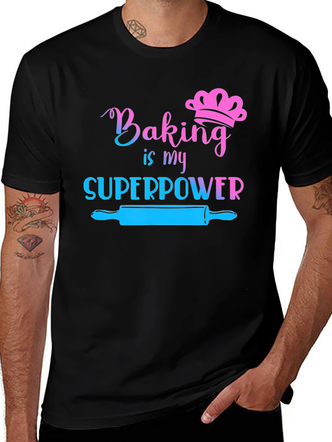 Variant 15 of Baking is My Superpower Graphic Tee