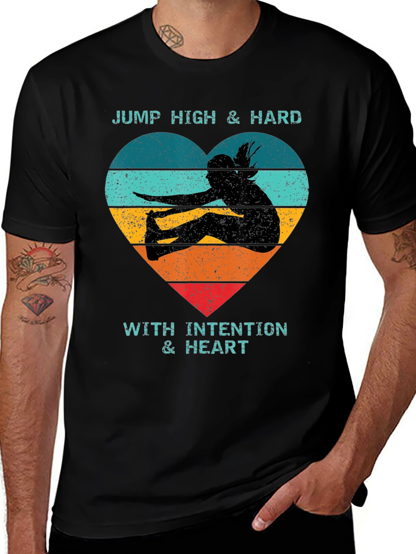 Variant 26 of Jump High Heart T-Shirt