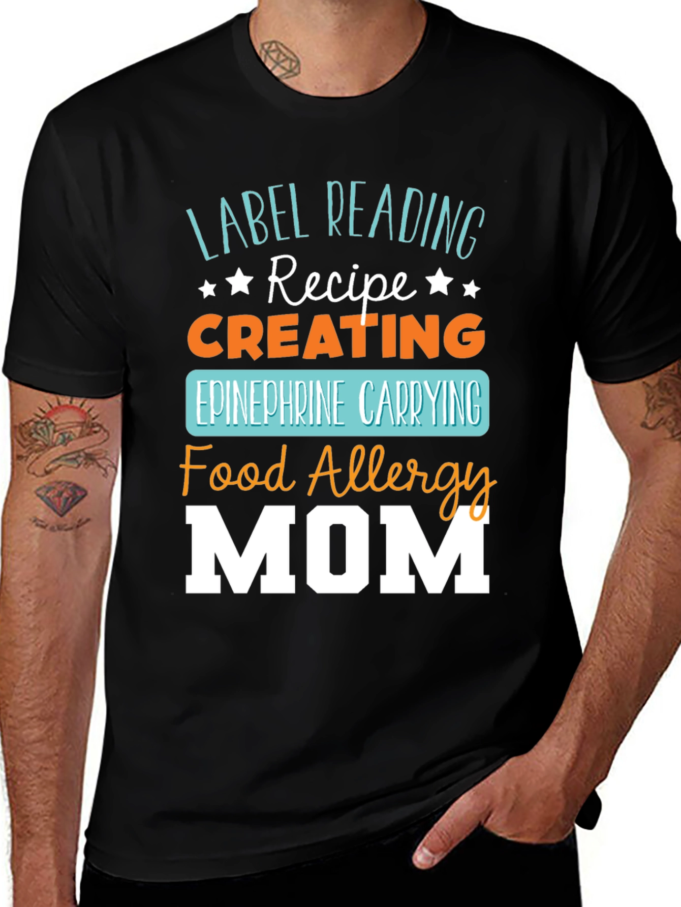 Food Allergy Mom T-Shirt - Epinephrine Carrying Recipe Tee