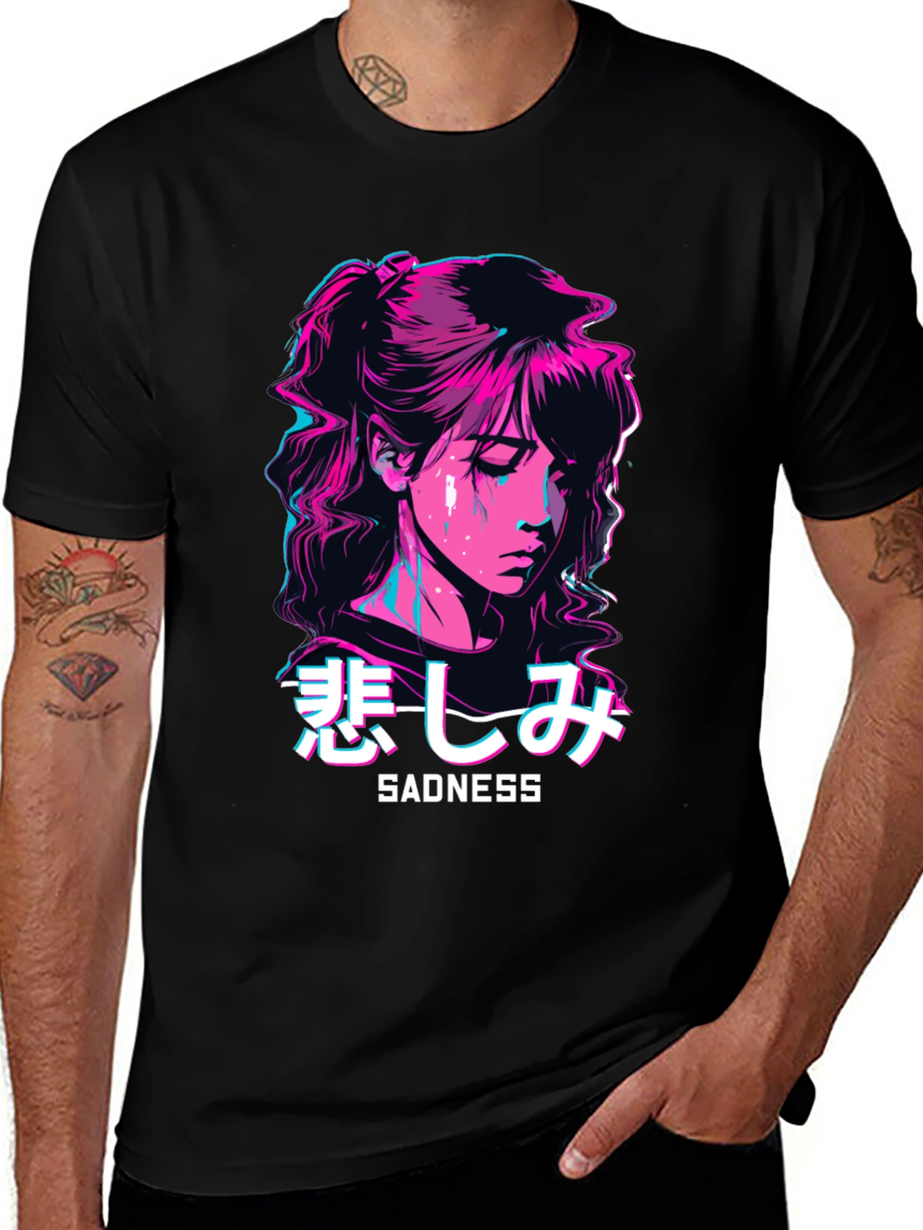 Variant 24 of Sadness Vaporwave T-Shirt
