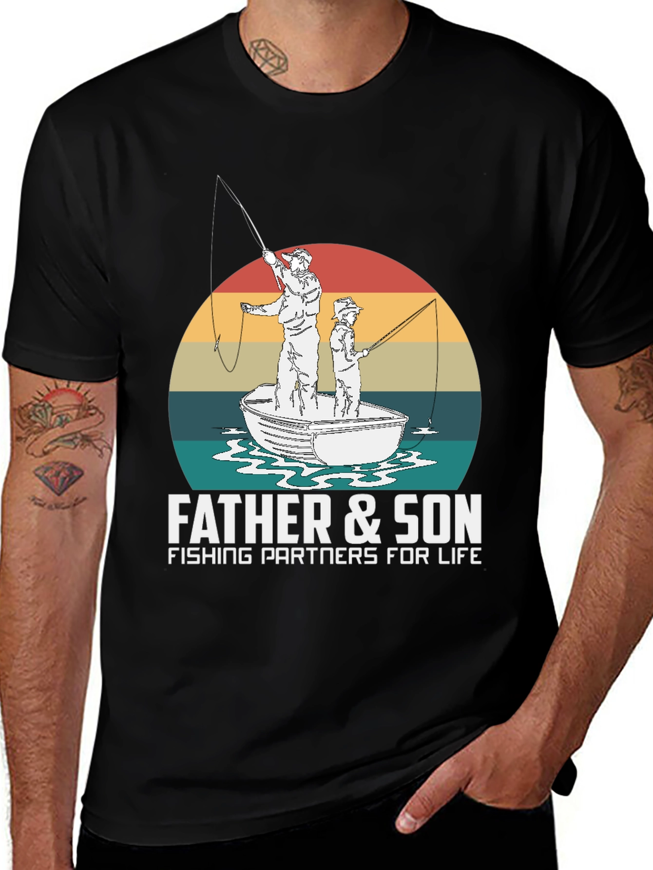 Variant 29 of Father & Son Fishing Partners T-Shirt