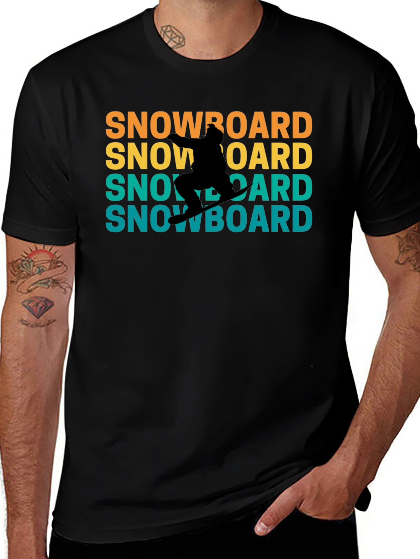 Variant 19 of Retro Snowboard T-Shirt - Cool Winter Sports Tee