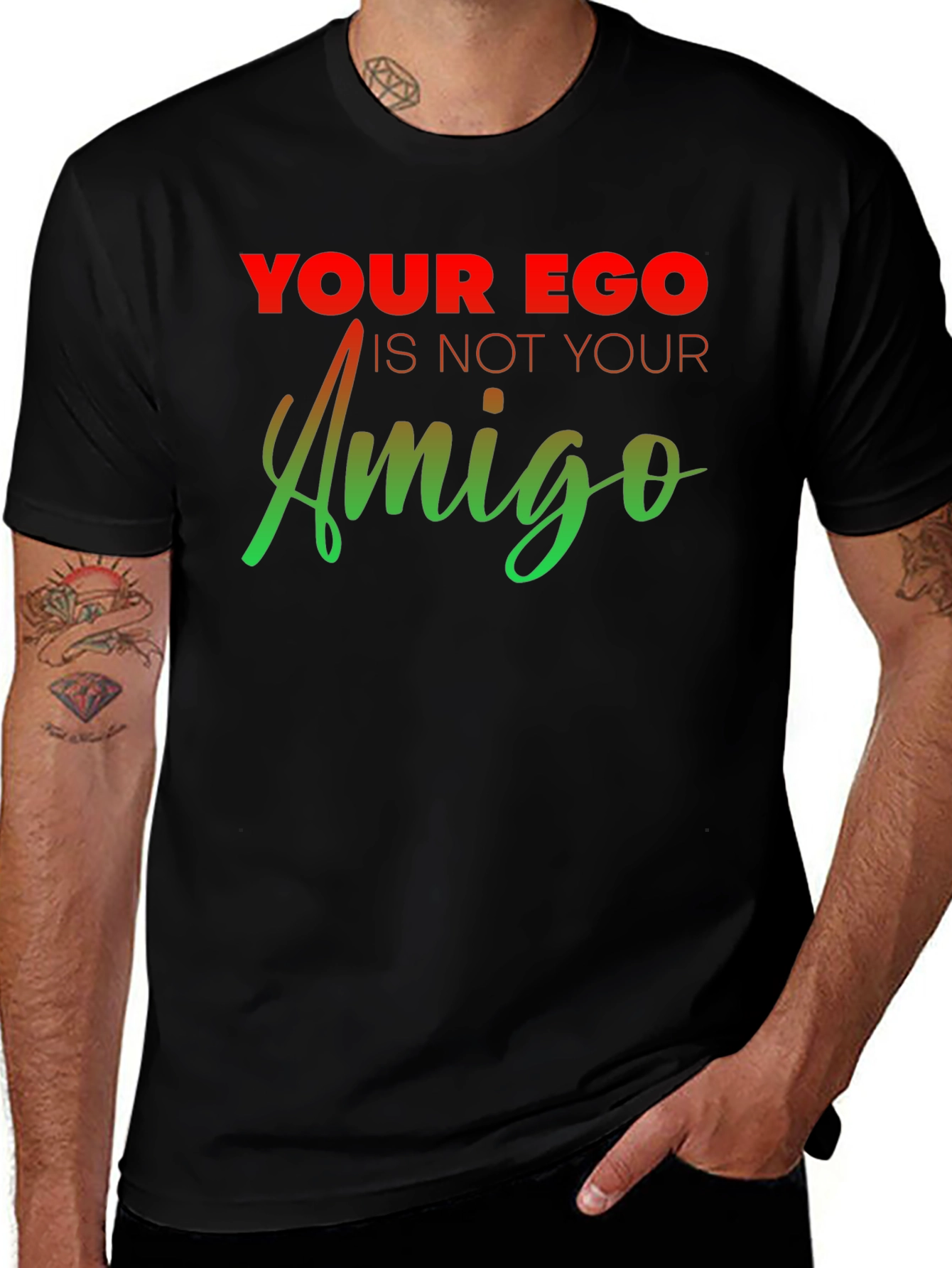 Variant 23 of Ego Amigo Graphic T-Shirt - Motivational Tee