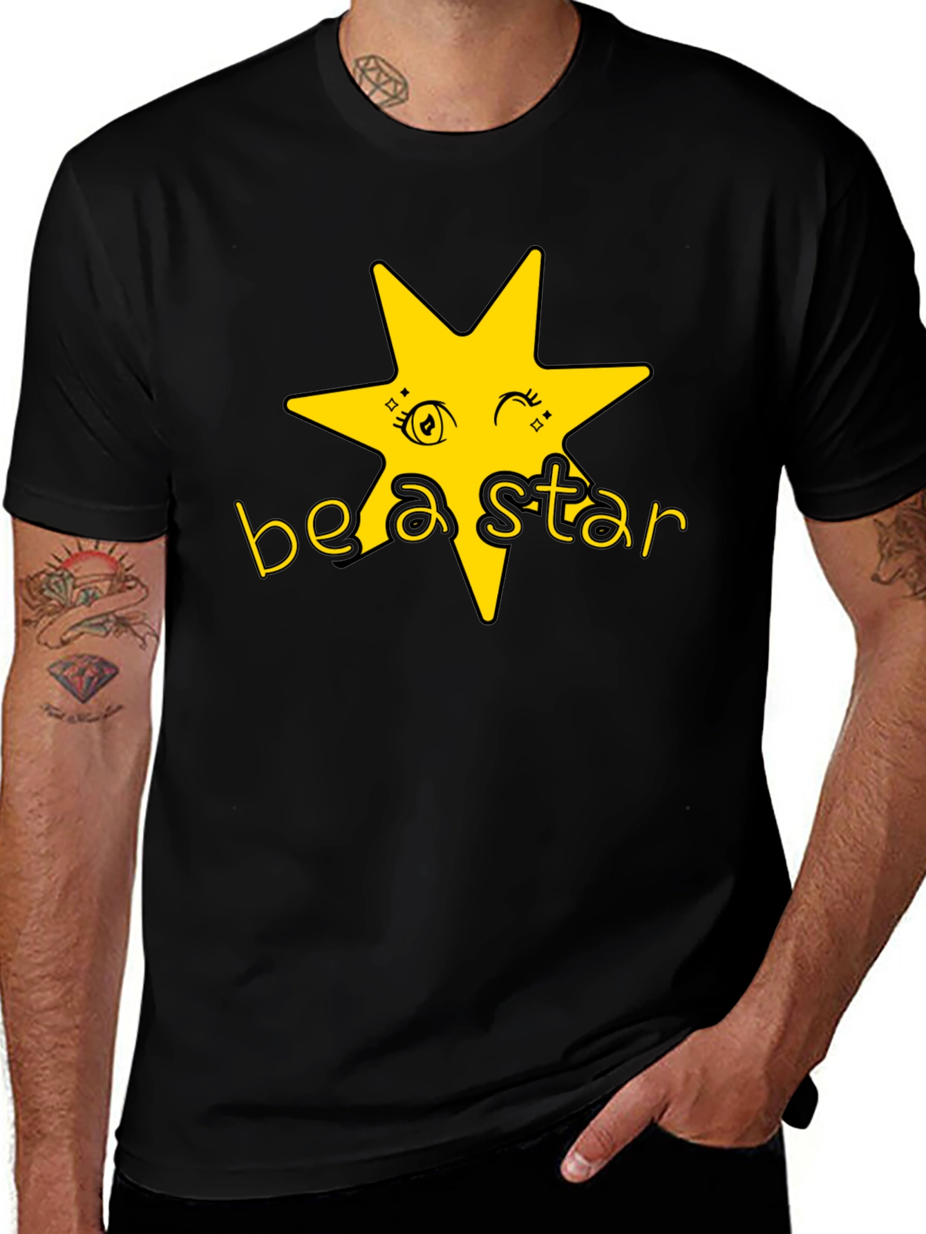 Be A Star Graphic Print T-Shirt