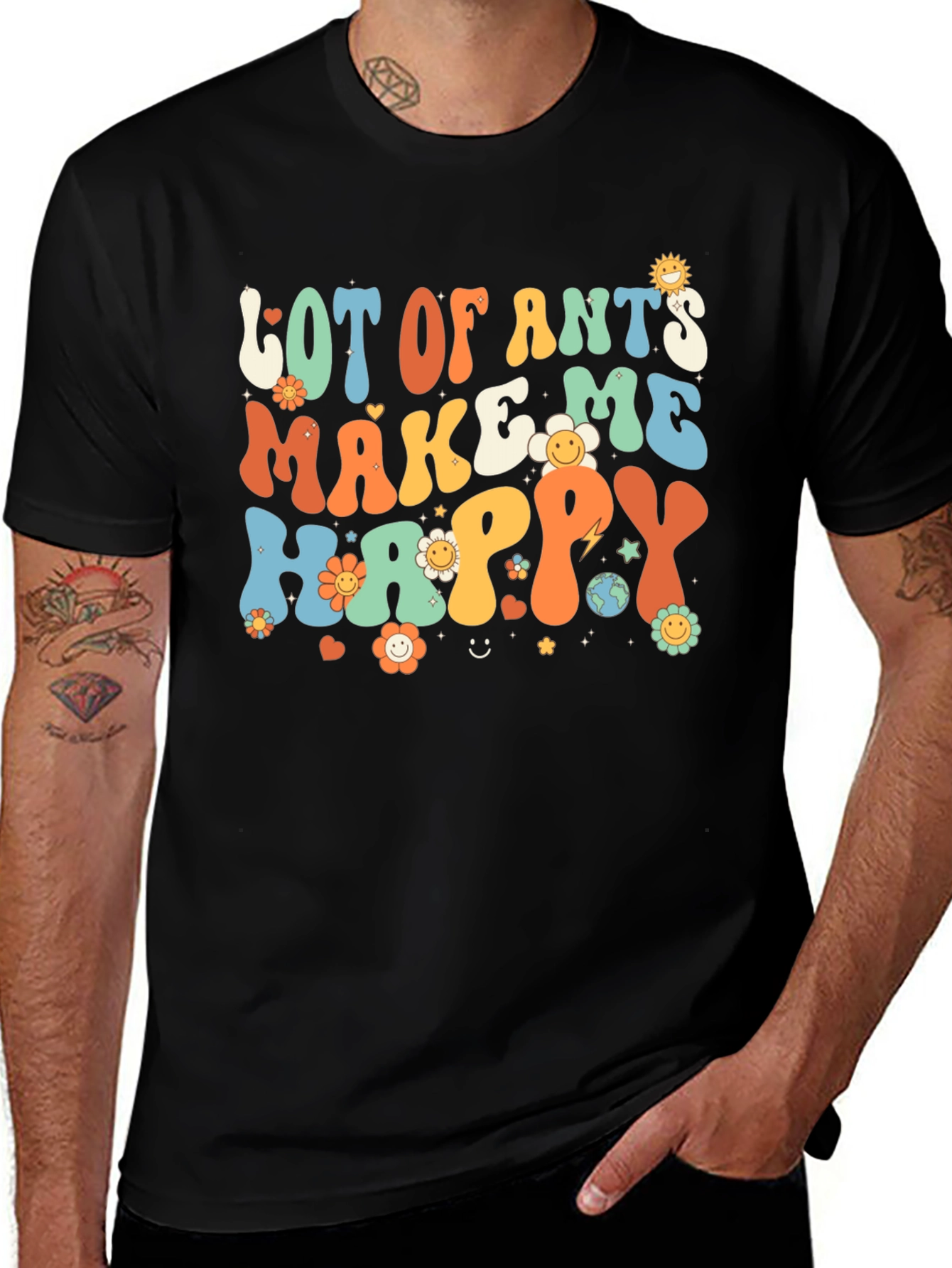 Variant 16 of Lot of Ants Make Me Happy Graphic Tee