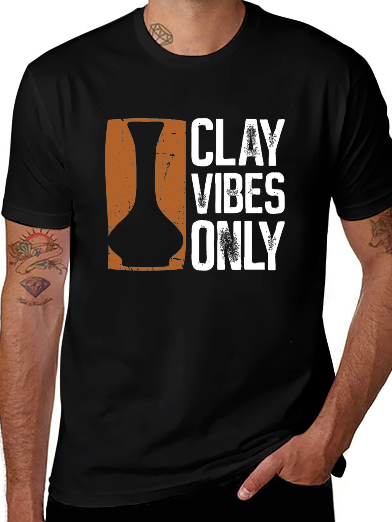 Clay Vibes Only Graphic Tee - Pottery Lover Shirt