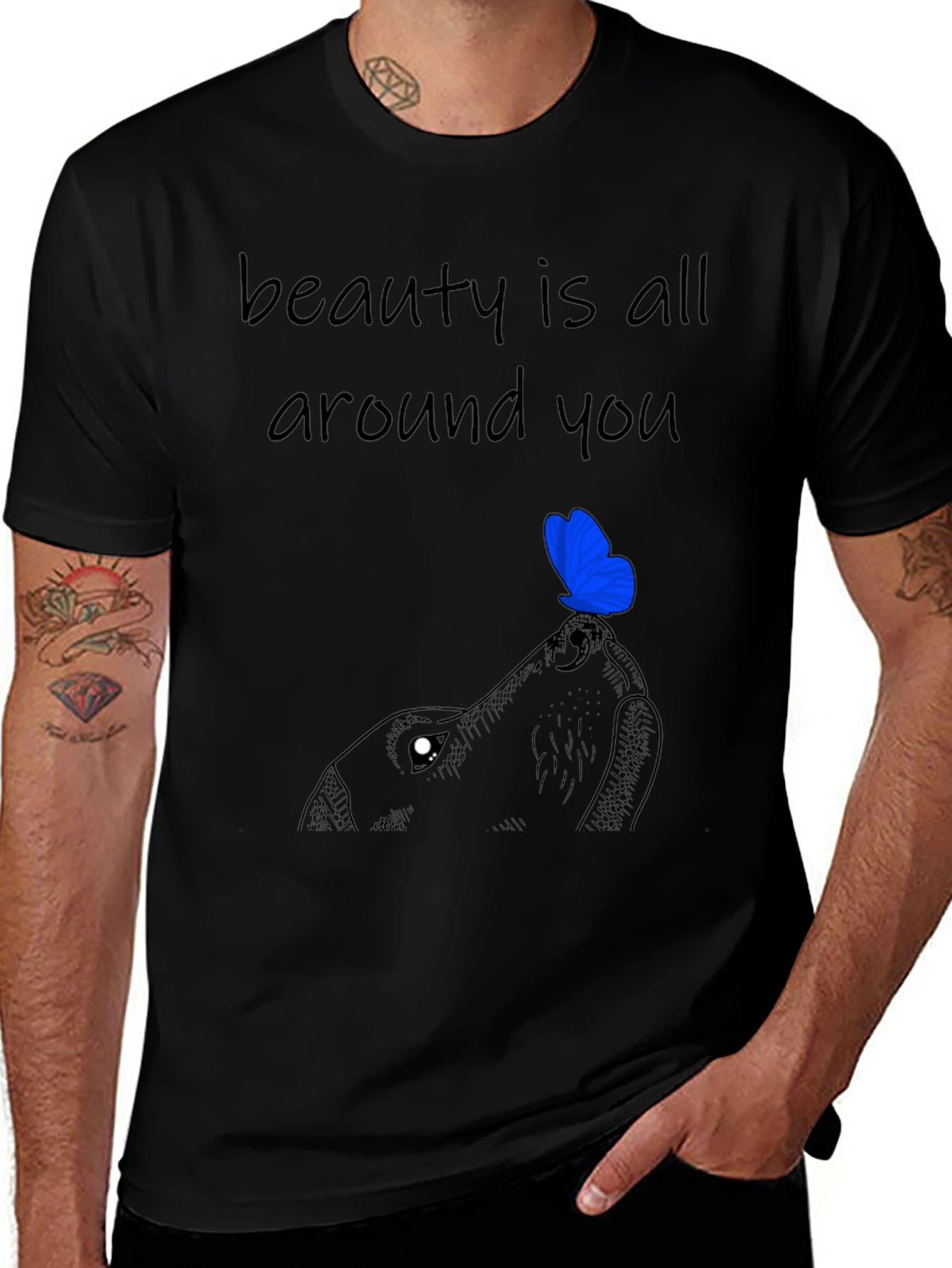 Variant 30 of Beauty Around You Dog Tee - Unisex Comfort