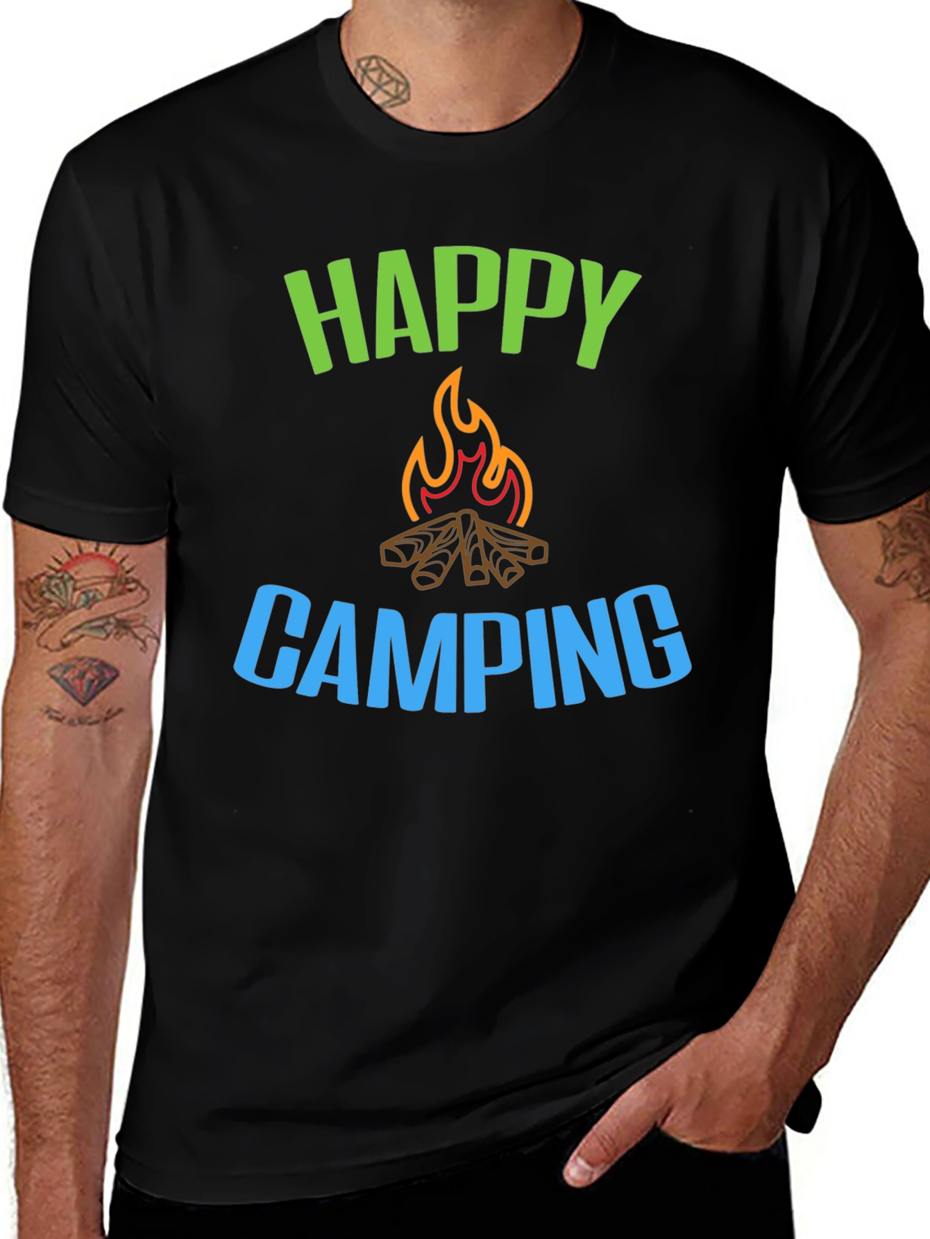 Variant 7 of Happy Camping Graphic T-Shirt