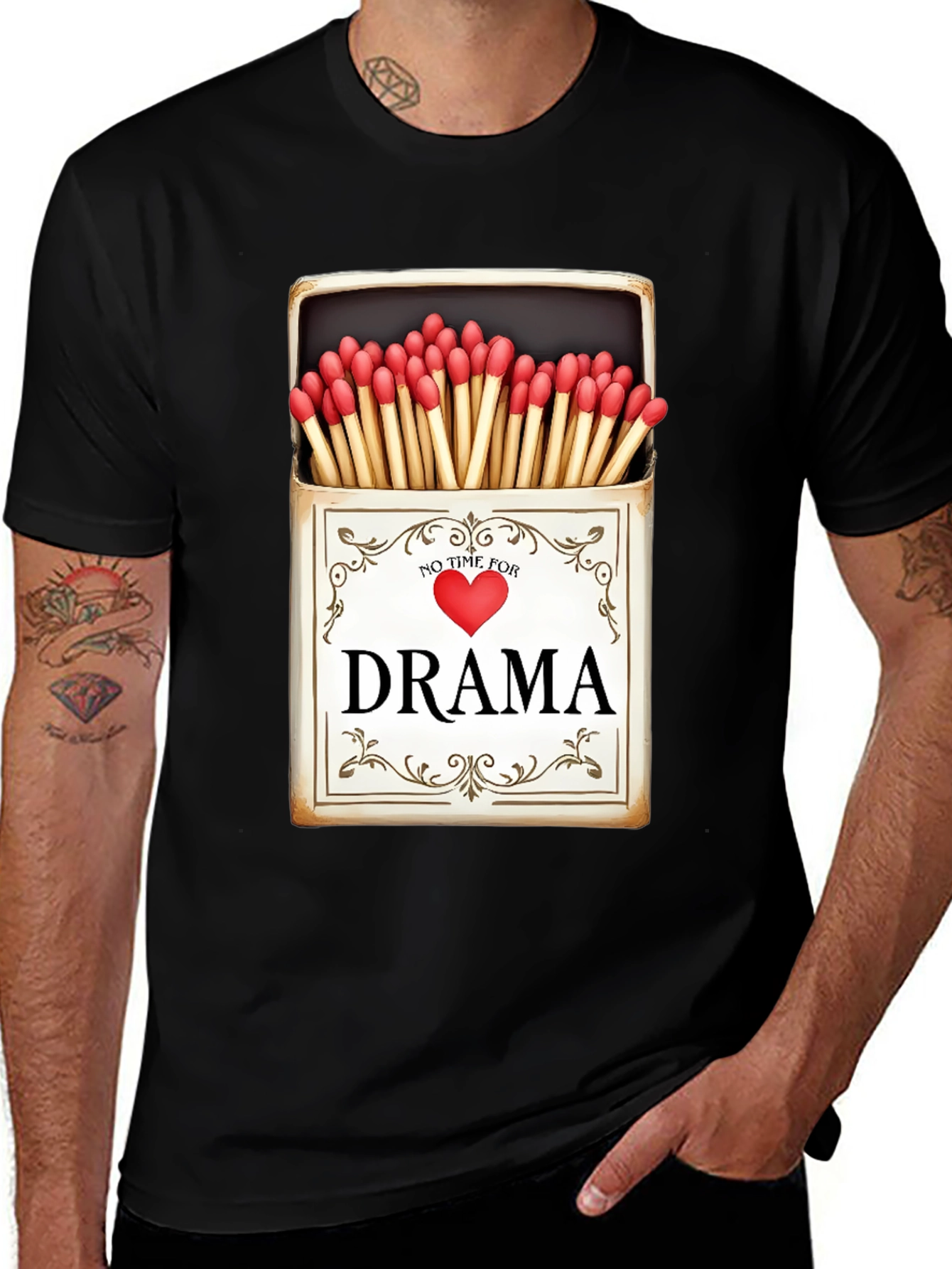 Variant 26 of No Time For Drama Matchbox Graphic T-Shirt