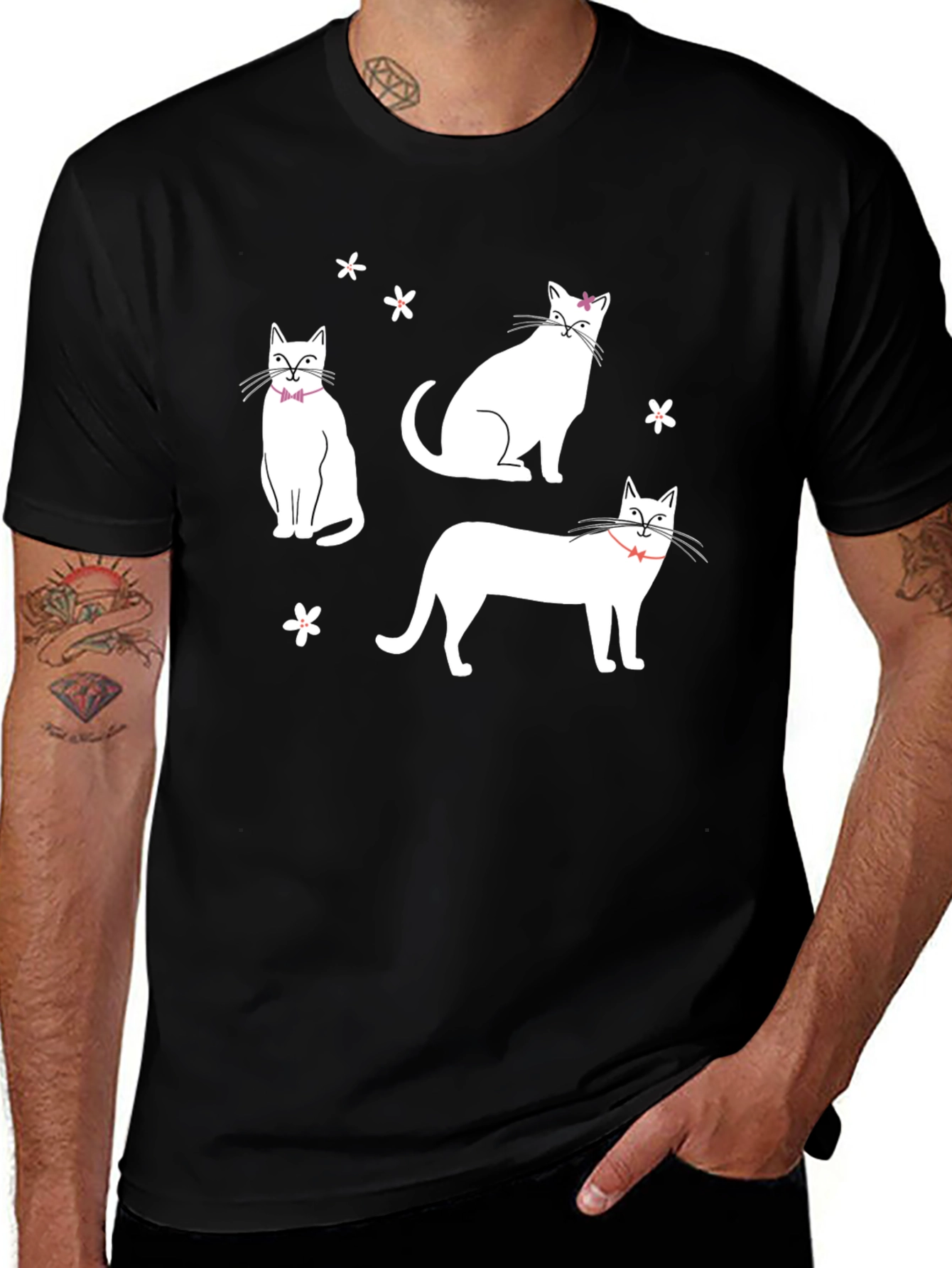 Variant 9 of Cat Lover Tee: Whimsical Cat Design T-Shirt