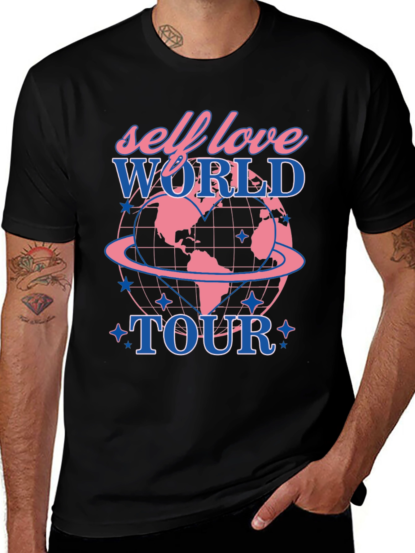 Variant 29 of Self Love World Tour Black T-Shirt