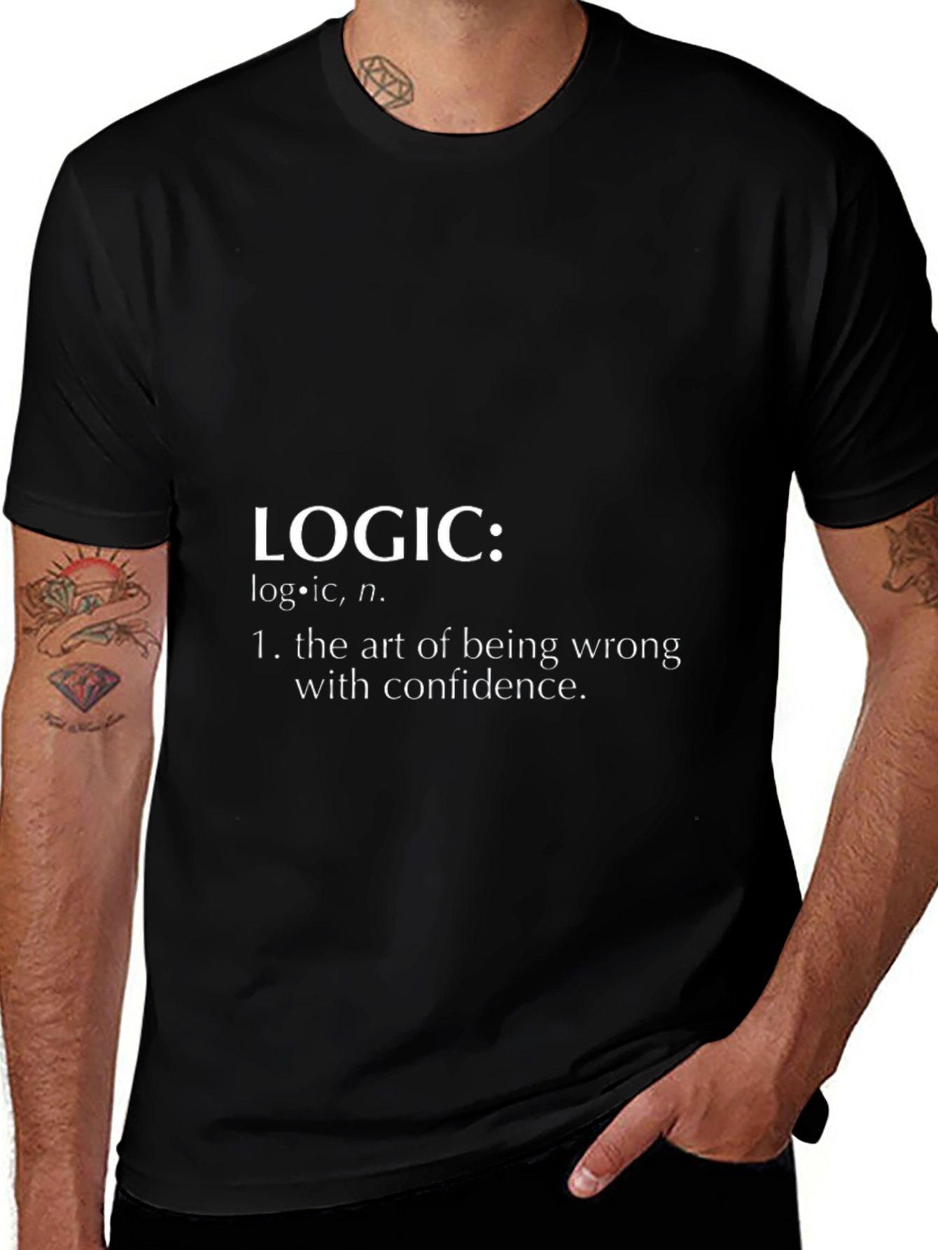 Variant 6 of Logic Definition Black T-Shirt