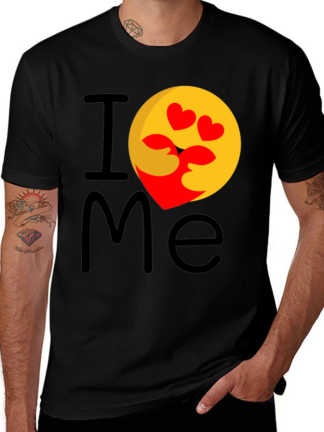 I Love Me Emoji Graphic T-Shirt
