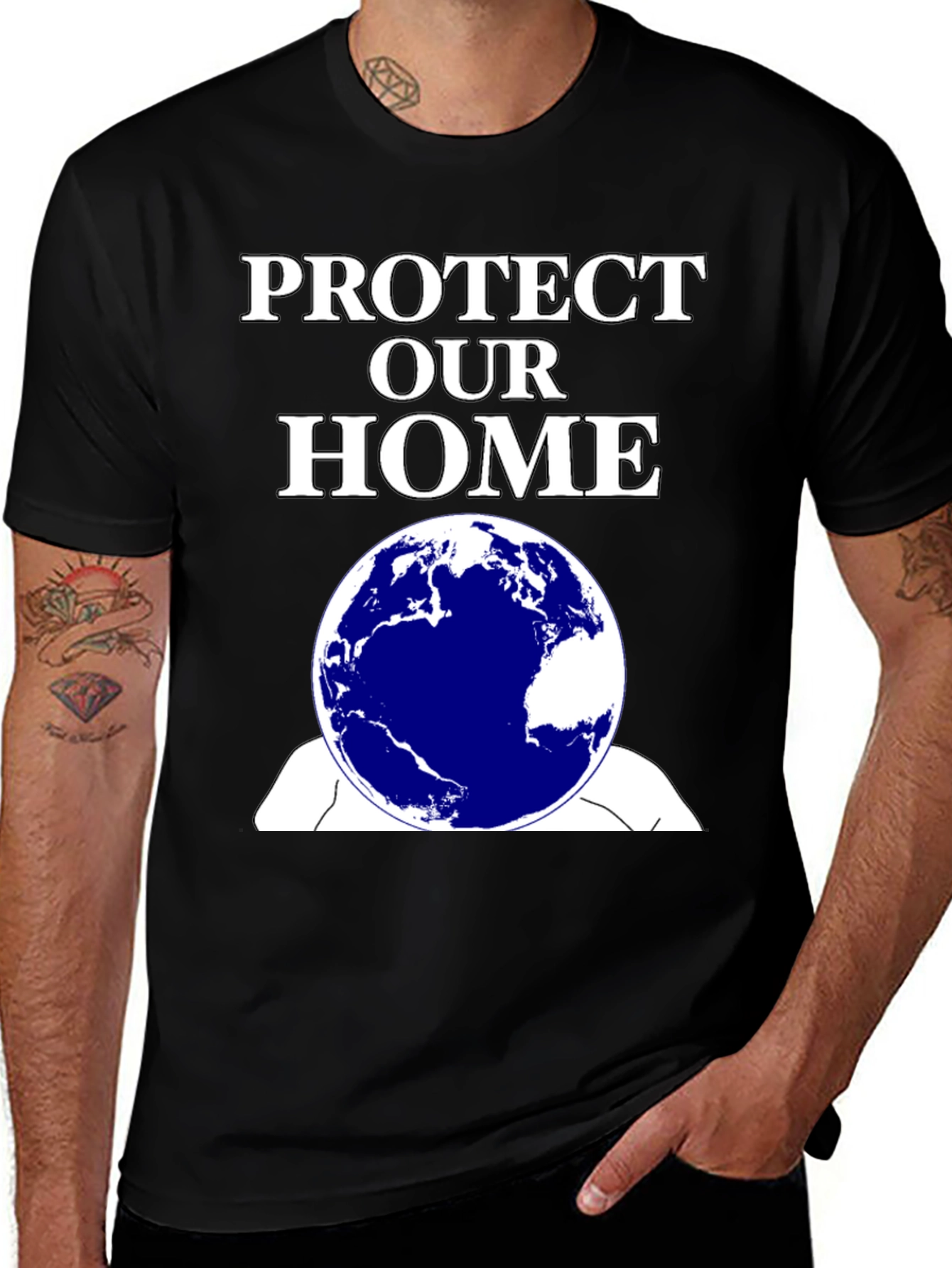 Variant 8 of Protect Our Home Earth Graphic Tee