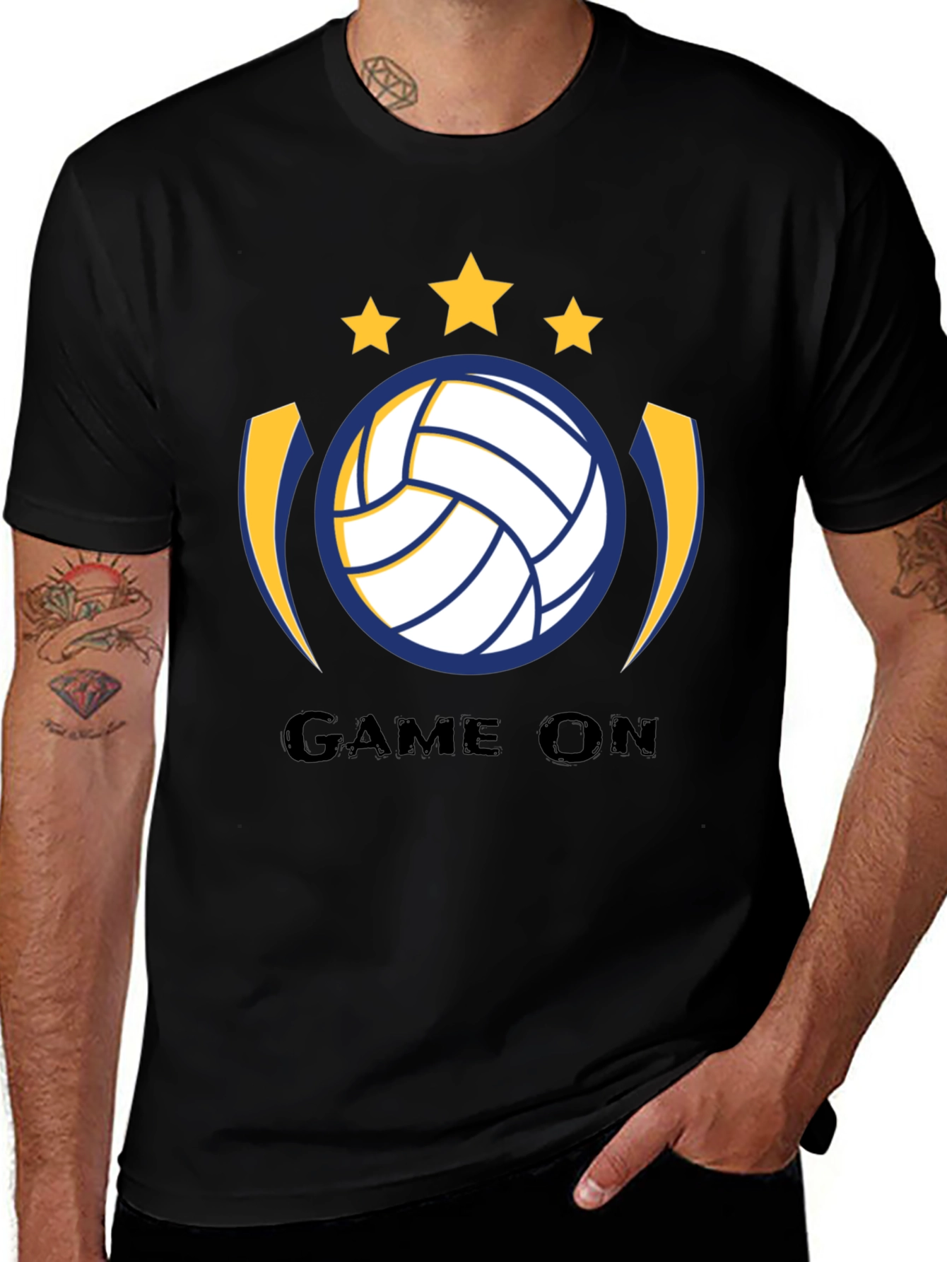 Variant 26 of Game On Volleyball Graphic T-Shirt