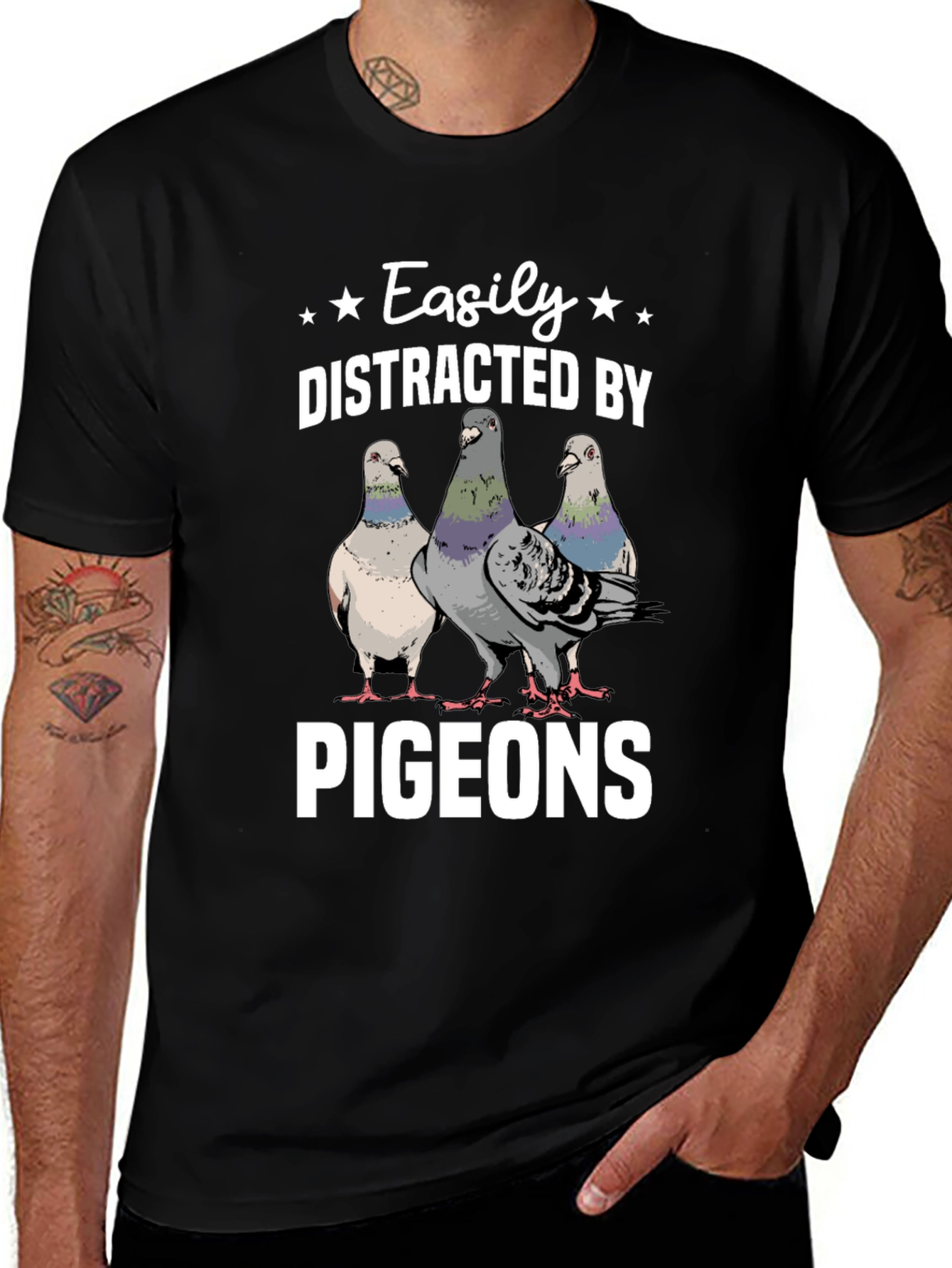 Easily Distracted by Pigeons T-Shirt