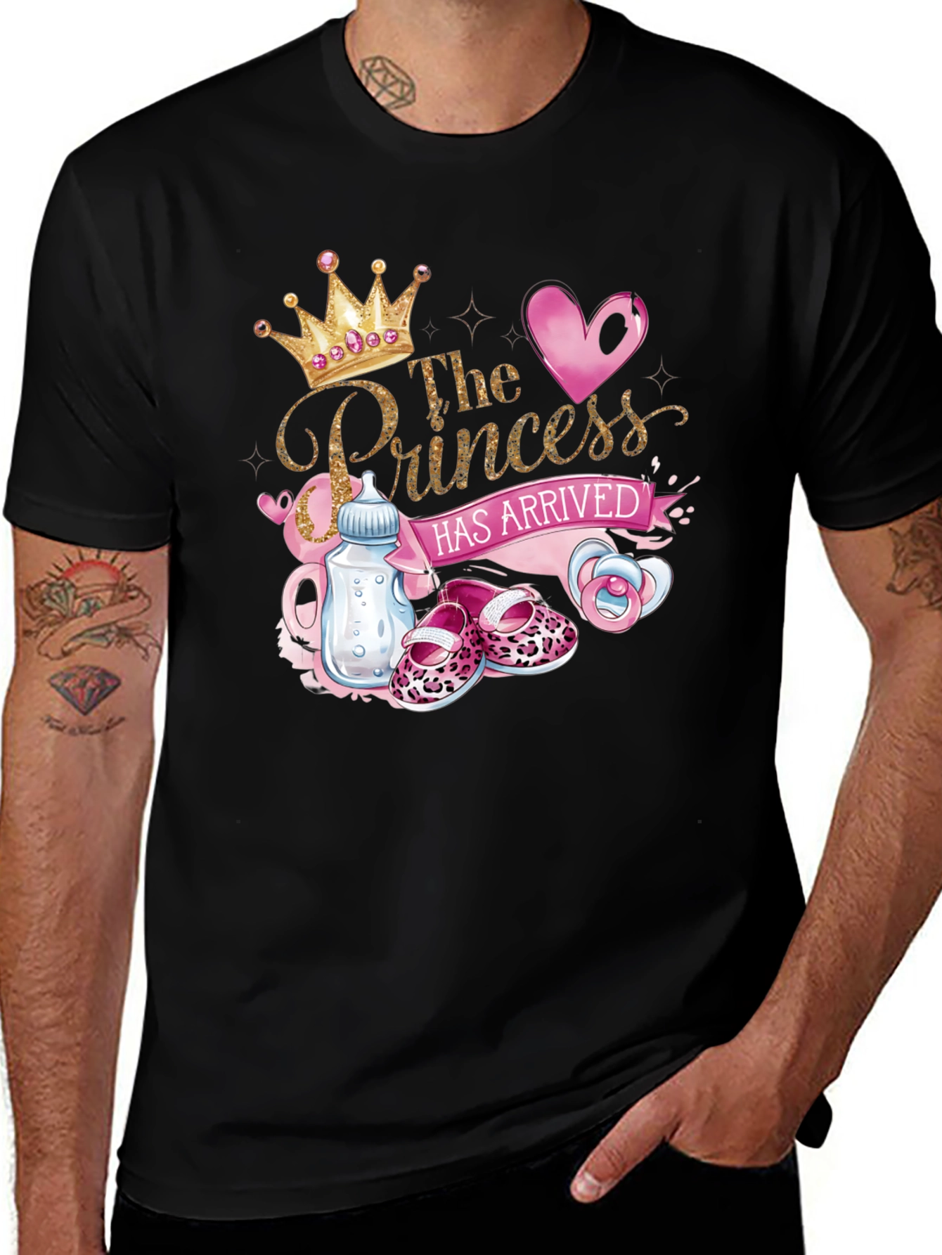 Variant 22 of Princess Has Arrived Baby Shower T-Shirt