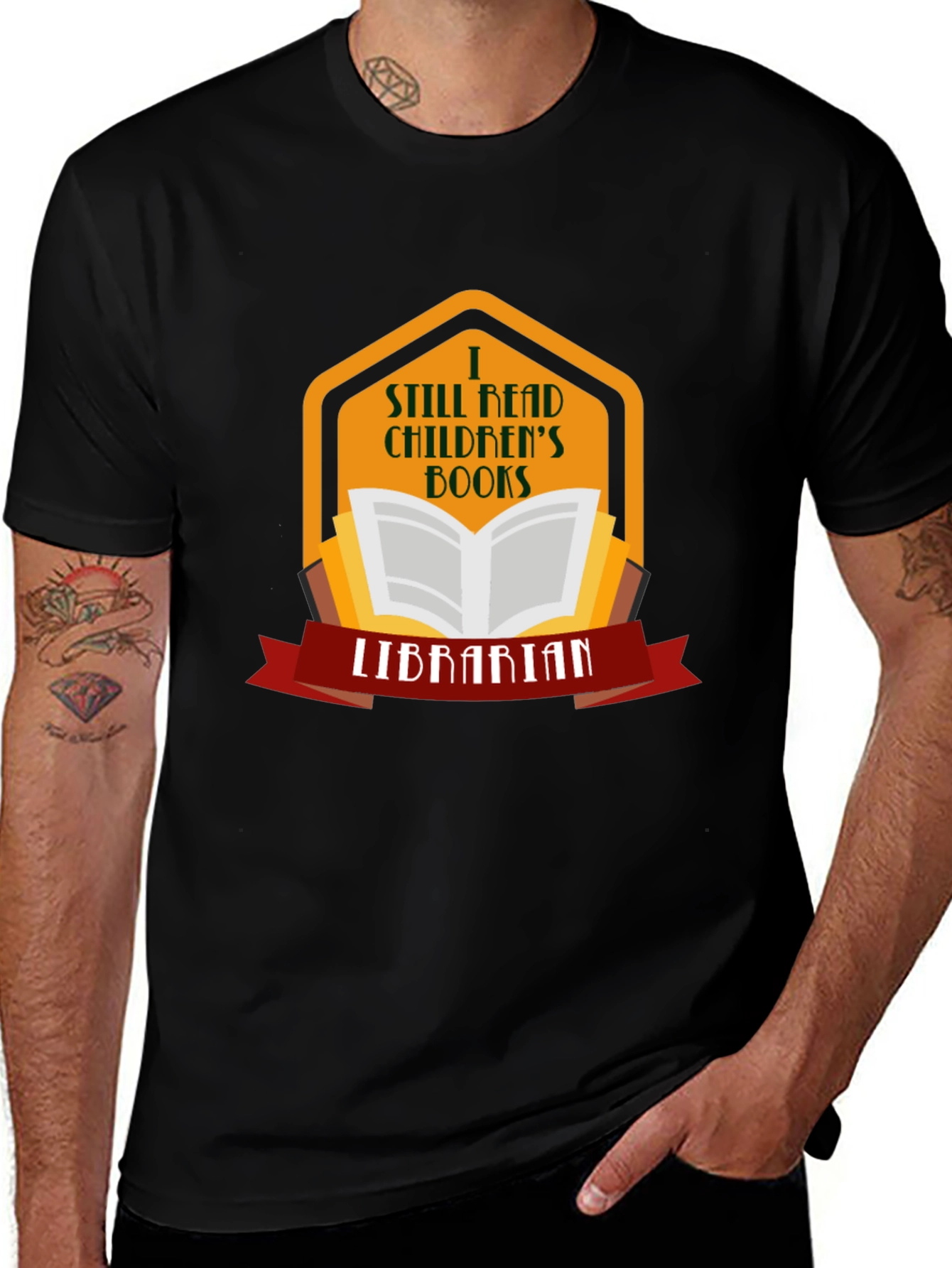 Variant 17 of I Still Read Children's Books Librarian T-Shirt
