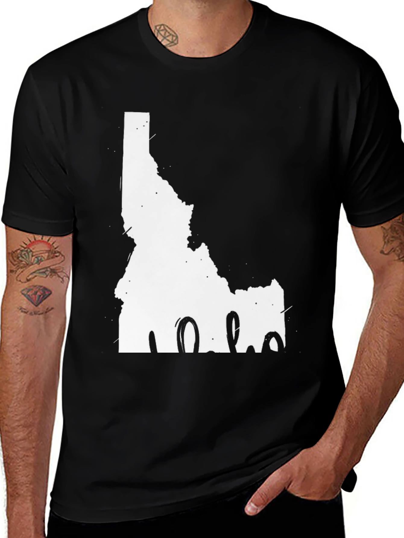 Idaho State Graphic Tee - Black Cotton Casual Shirt