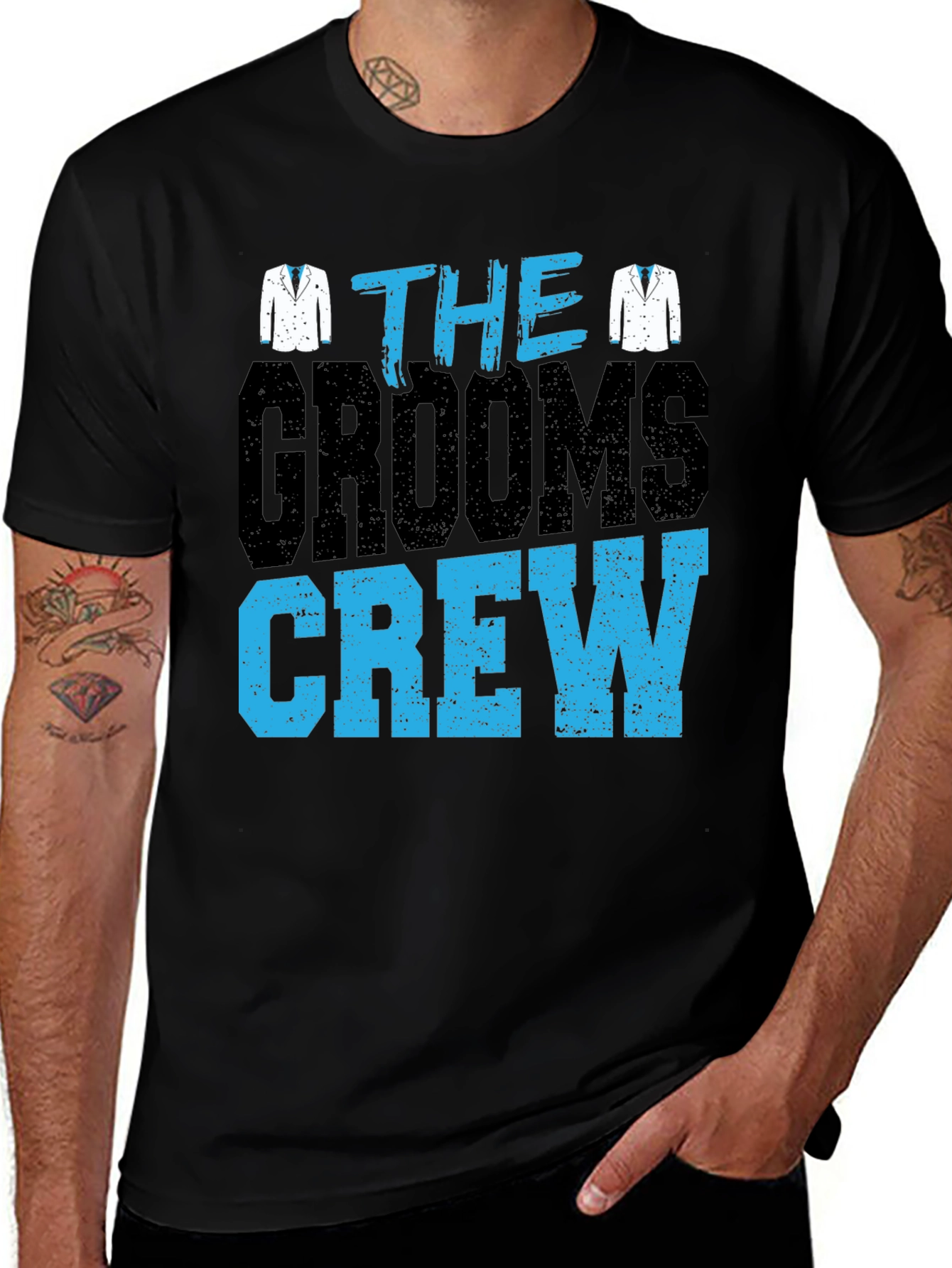 The Groom's Crew T-Shirt - Wedding Party Apparel