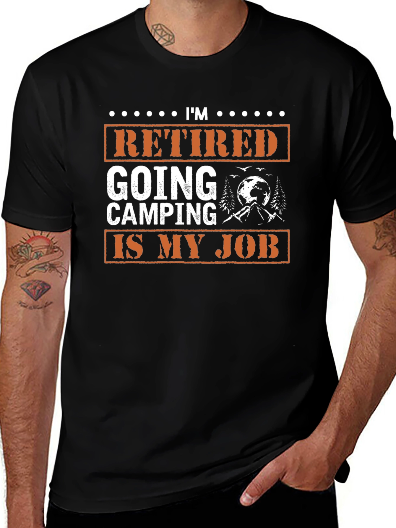 Variant 27 of Retired Going Camping Is My Job Graphic Tee