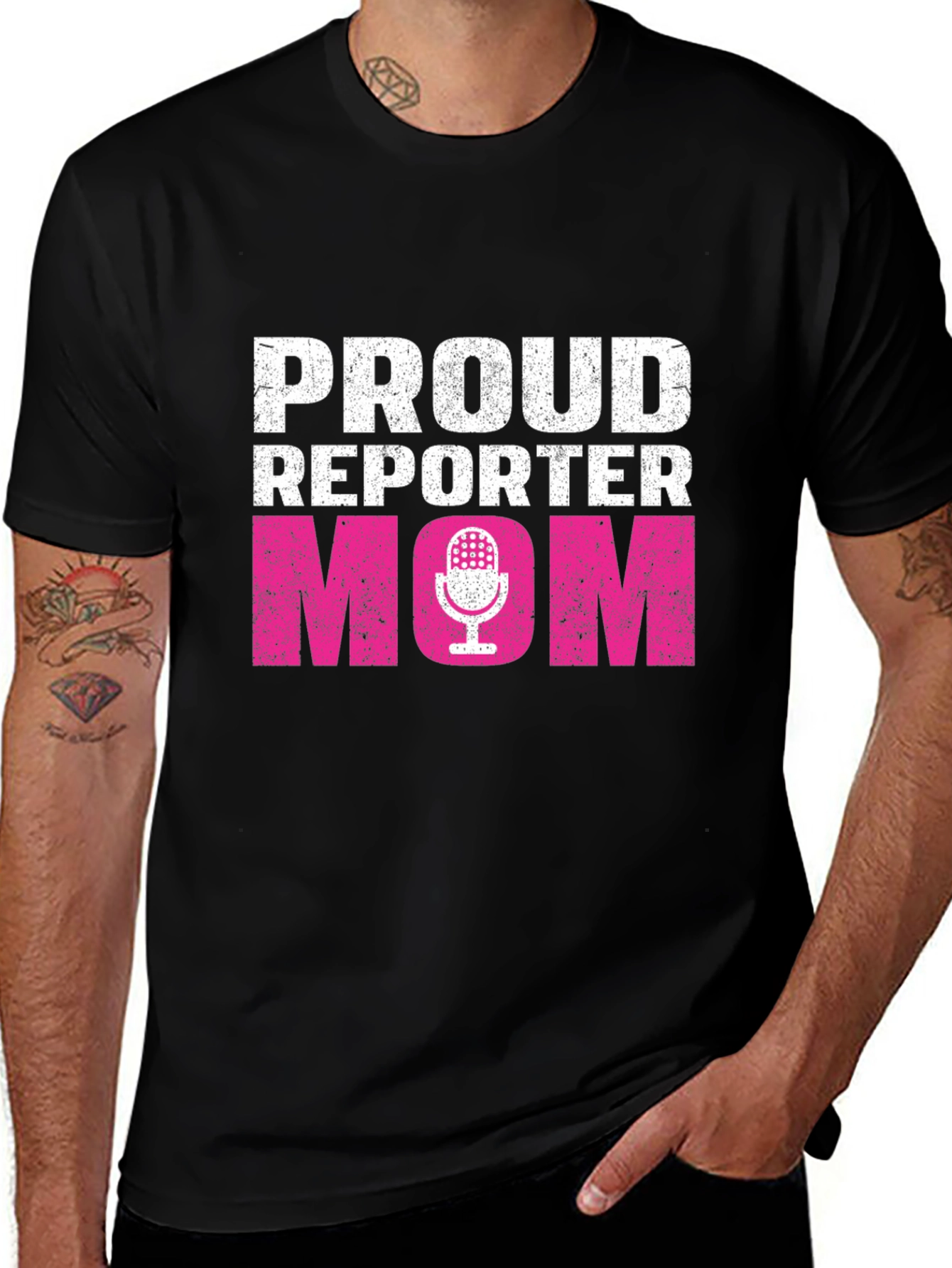 Variant 9 of Proud Reporter Mom T-Shirt