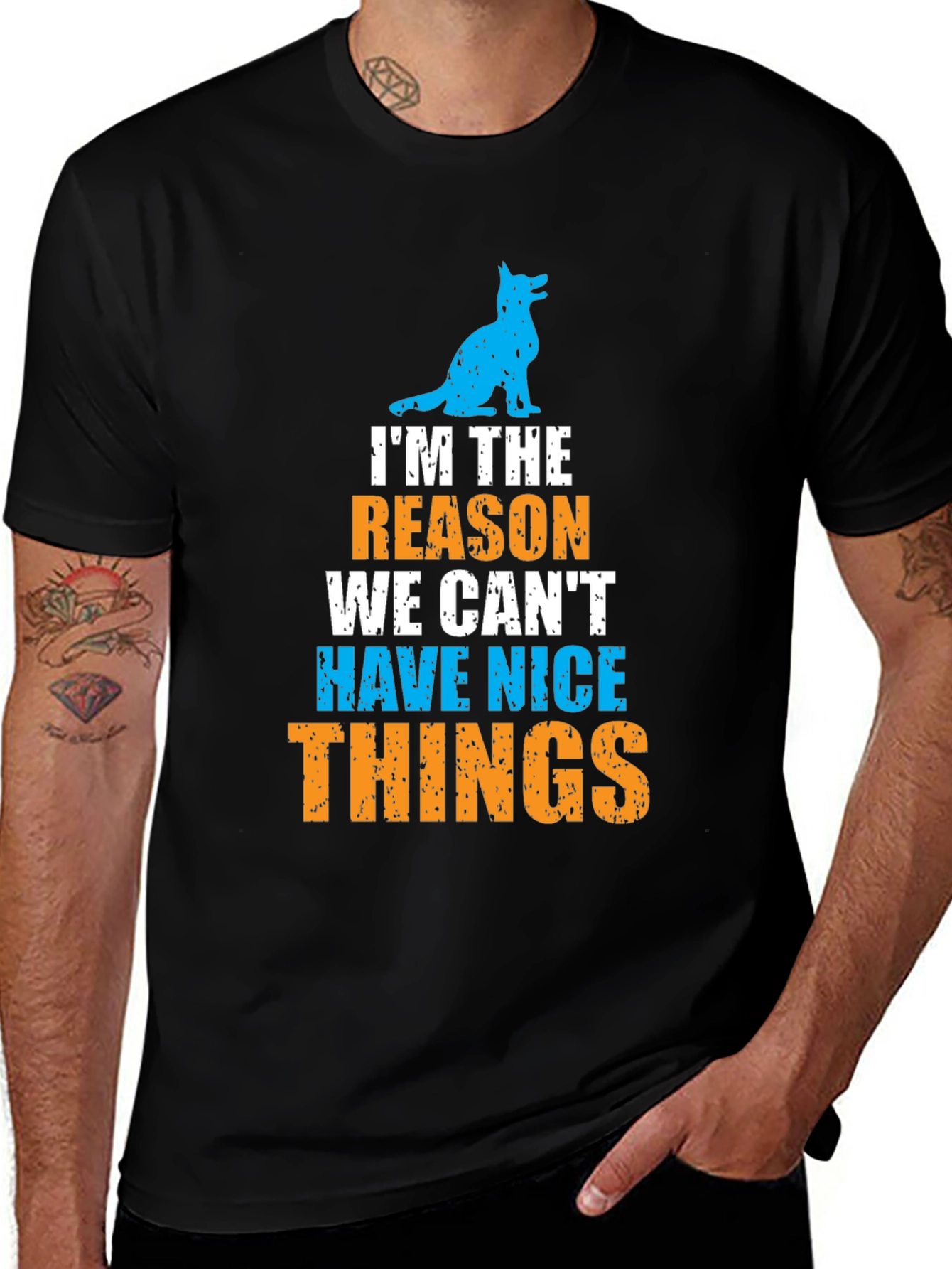 Variant 2 of Dog Lover Tee: I'm the Reason We Can't Have Nice Things