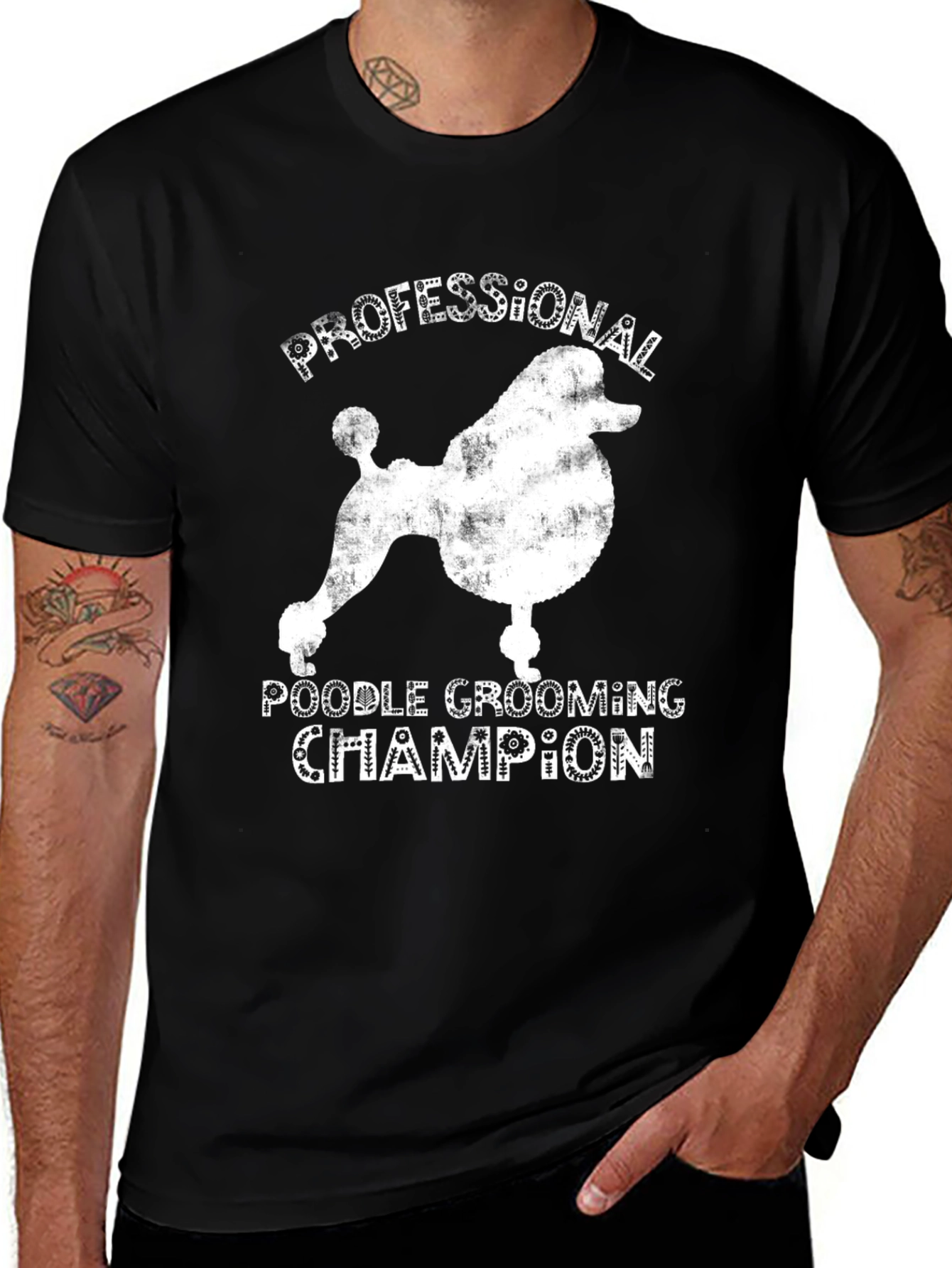 Variant 8 of Professional Poodle Grooming Champion T-Shirt