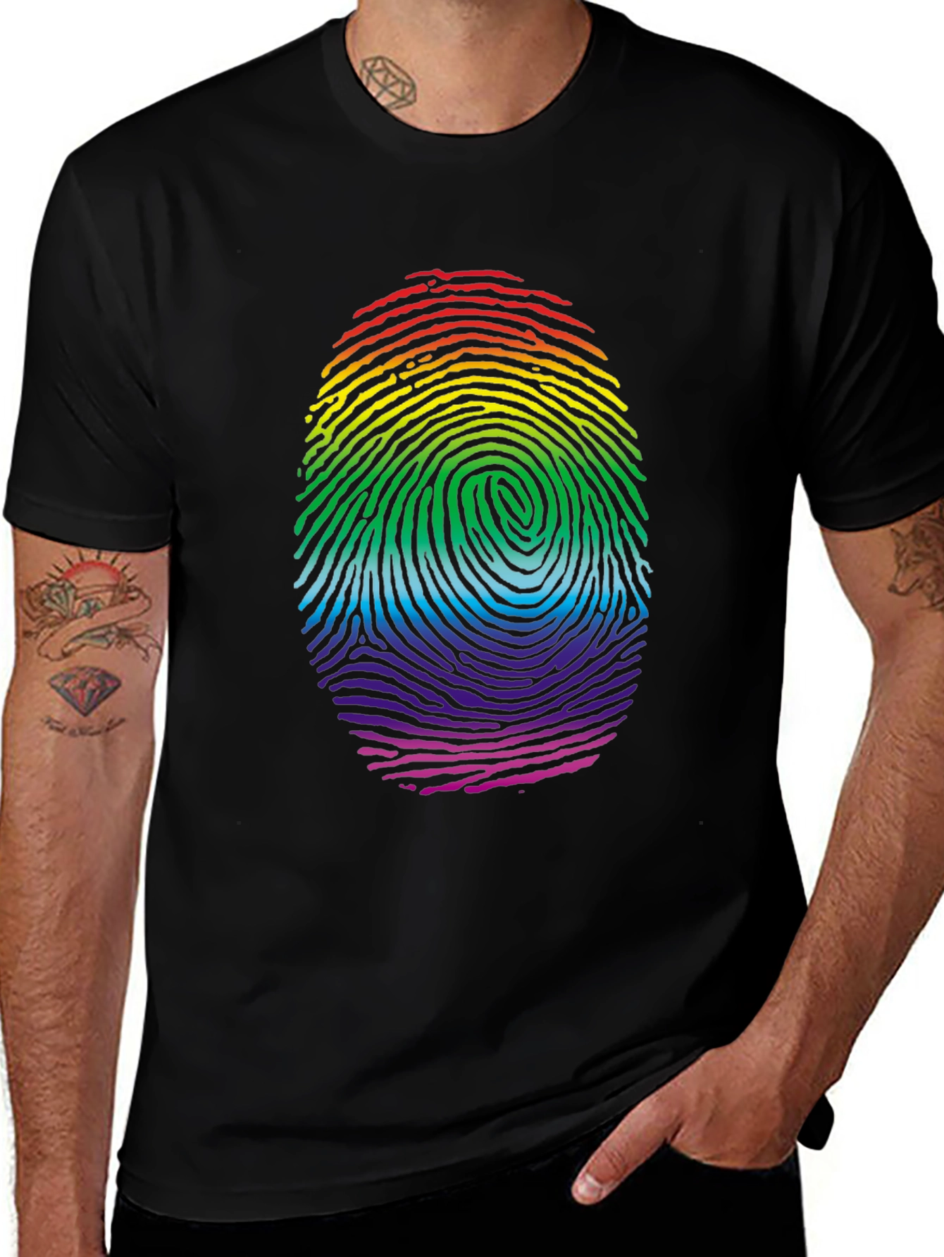Variant 21 of Pride Fingerprint Tee