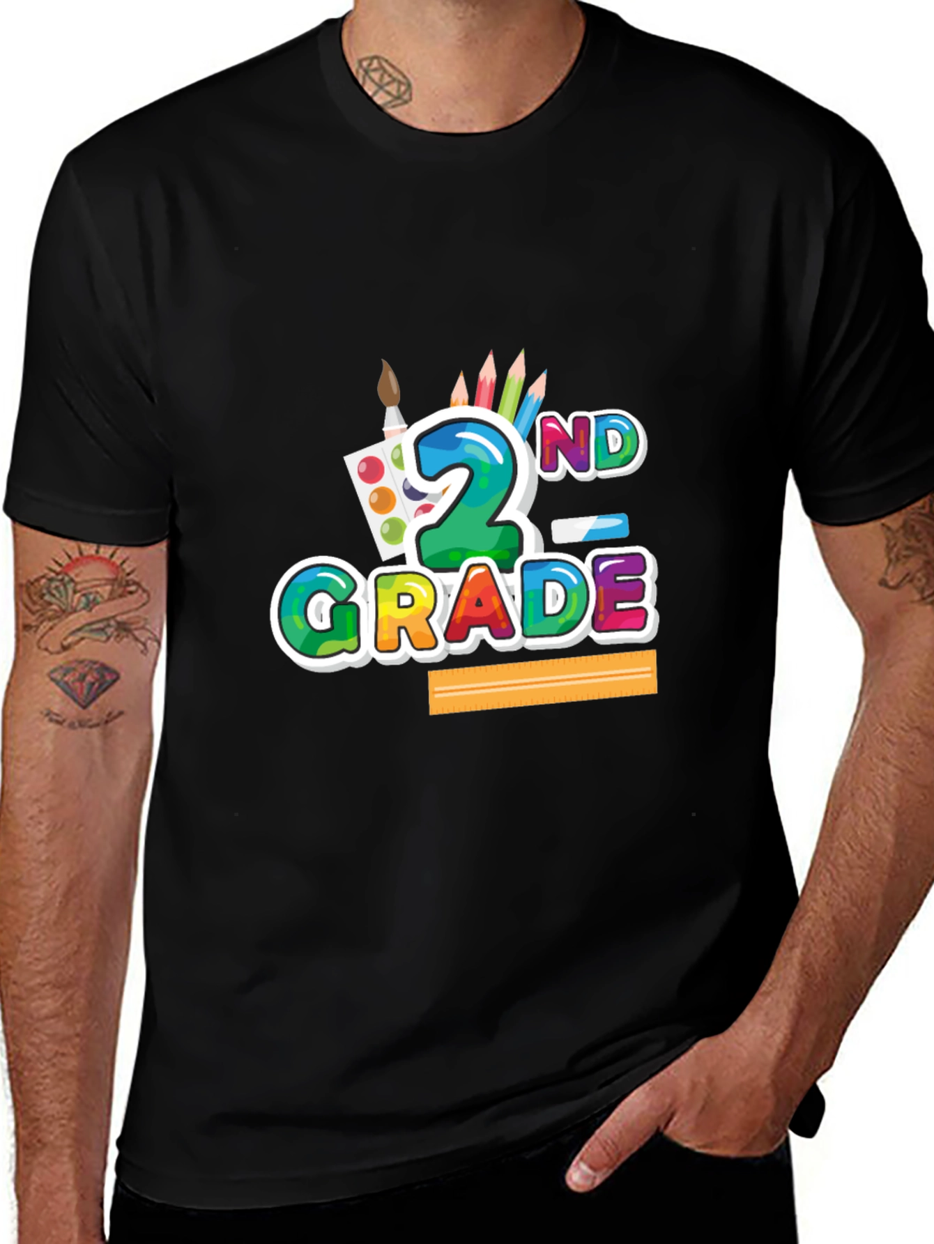2nd Grade Colorful T-Shirt - Back to School