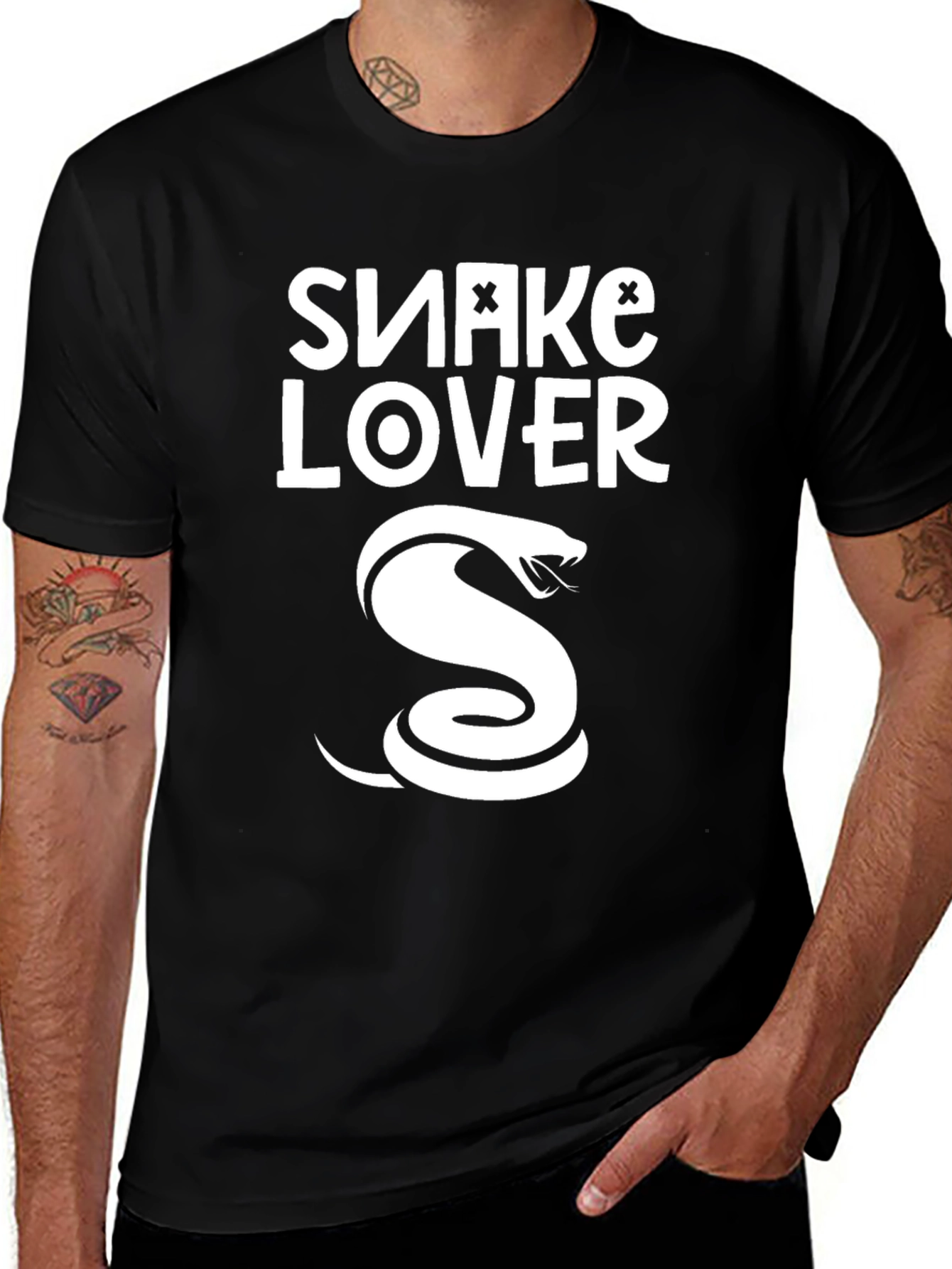Variant 24 of Snake Lover T-Shirt - Cool Graphic Tee