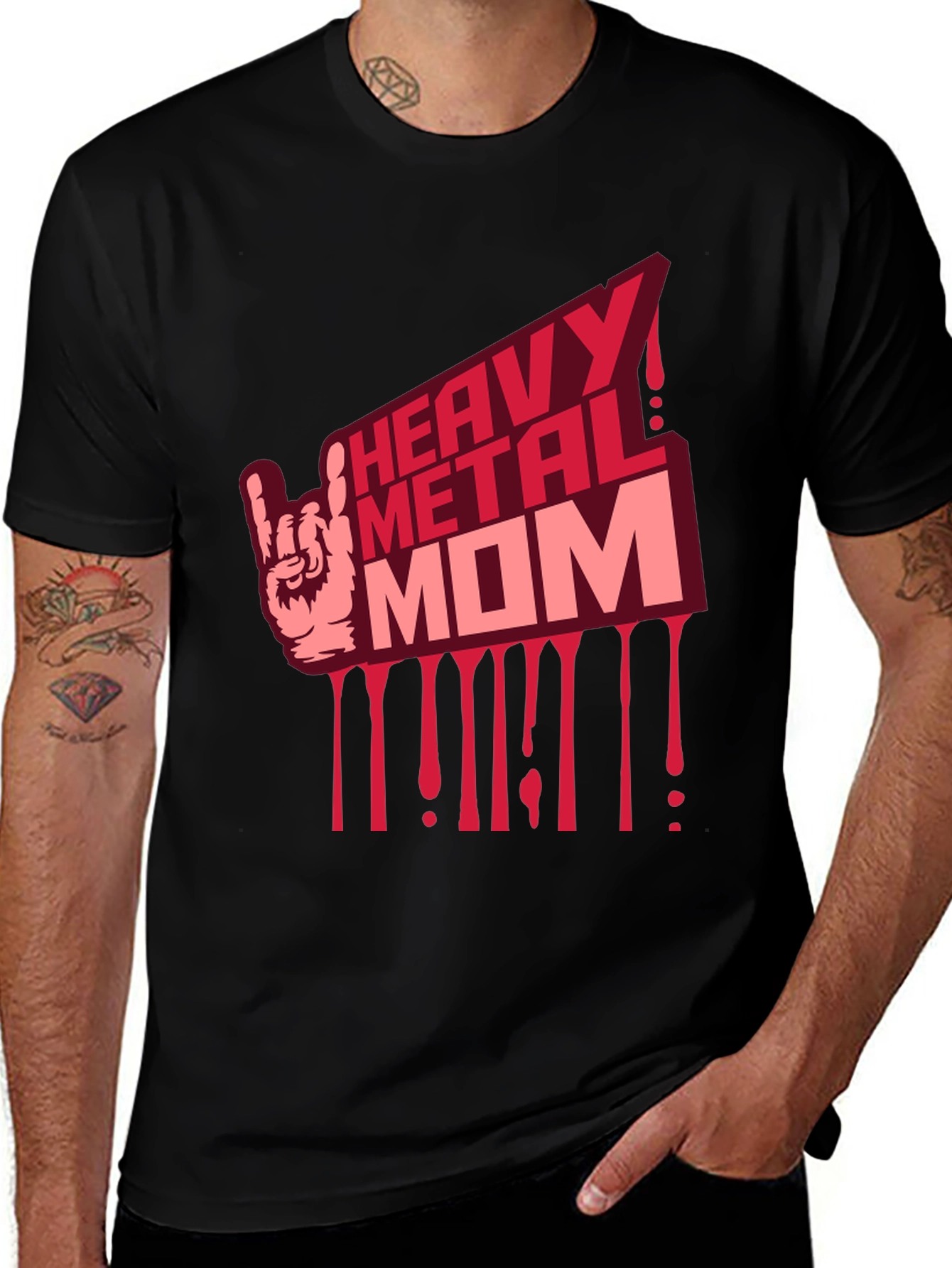Variant 13 of Heavy Metal Mom Graphic T-Shirt