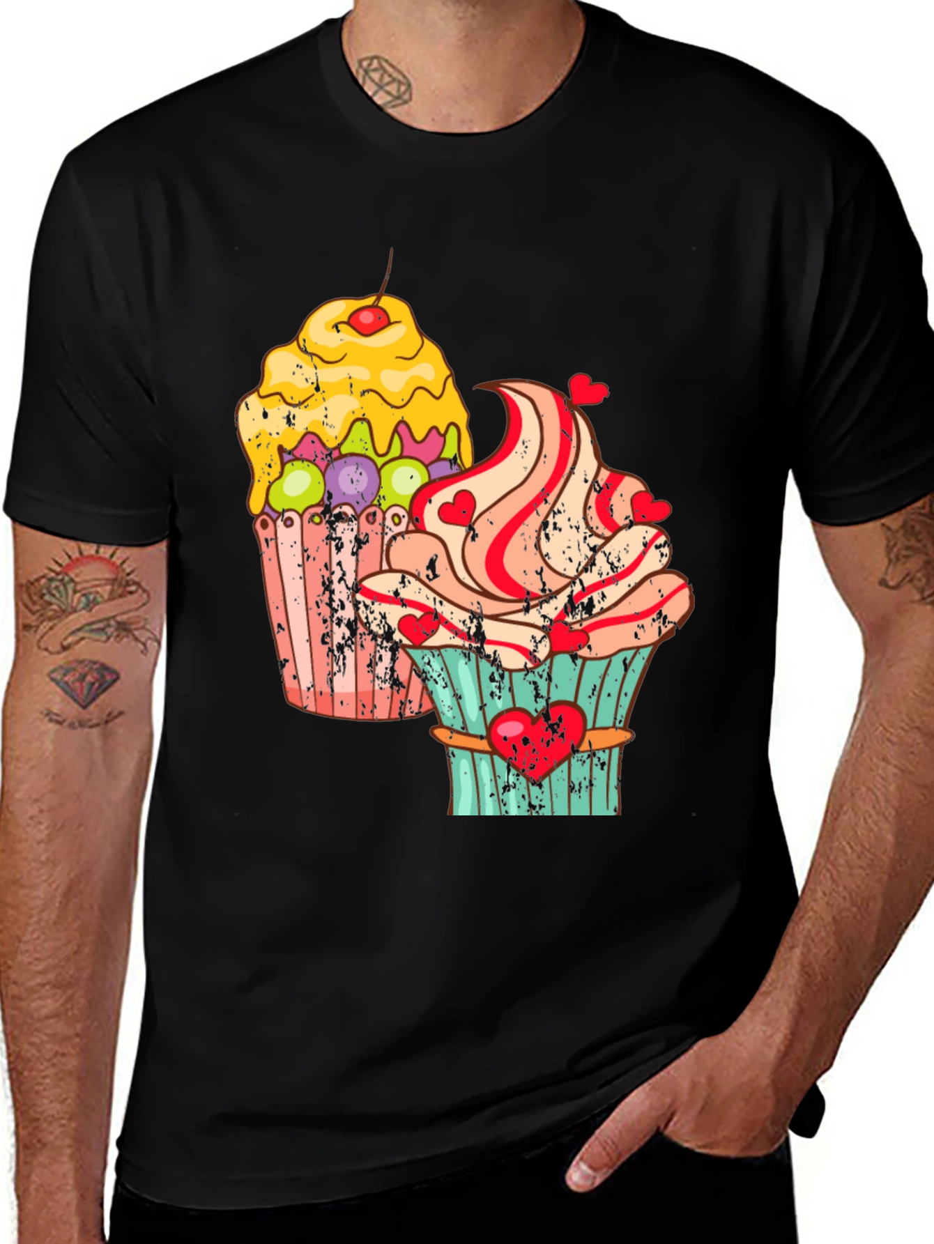 Variant 2 of Cupcake Lover's Tee - Sweet Treat Design