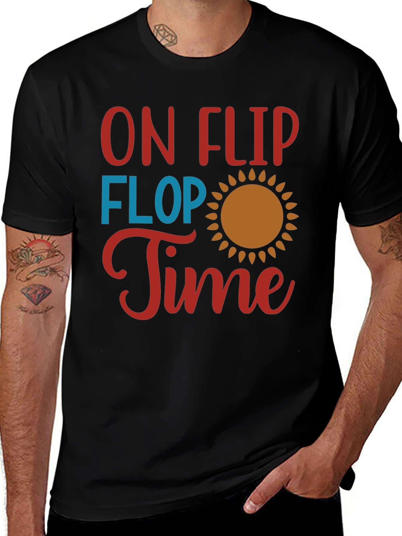 Variant 30 of On Flip Flop Time Graphic T-Shirt