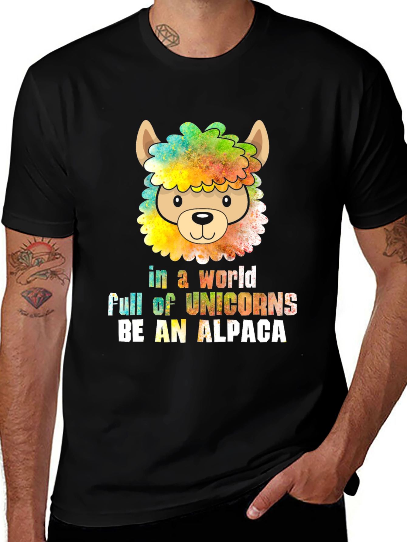 Variant 16 of Be an Alpaca T-Shirt - Quirky Animal Graphic Tee