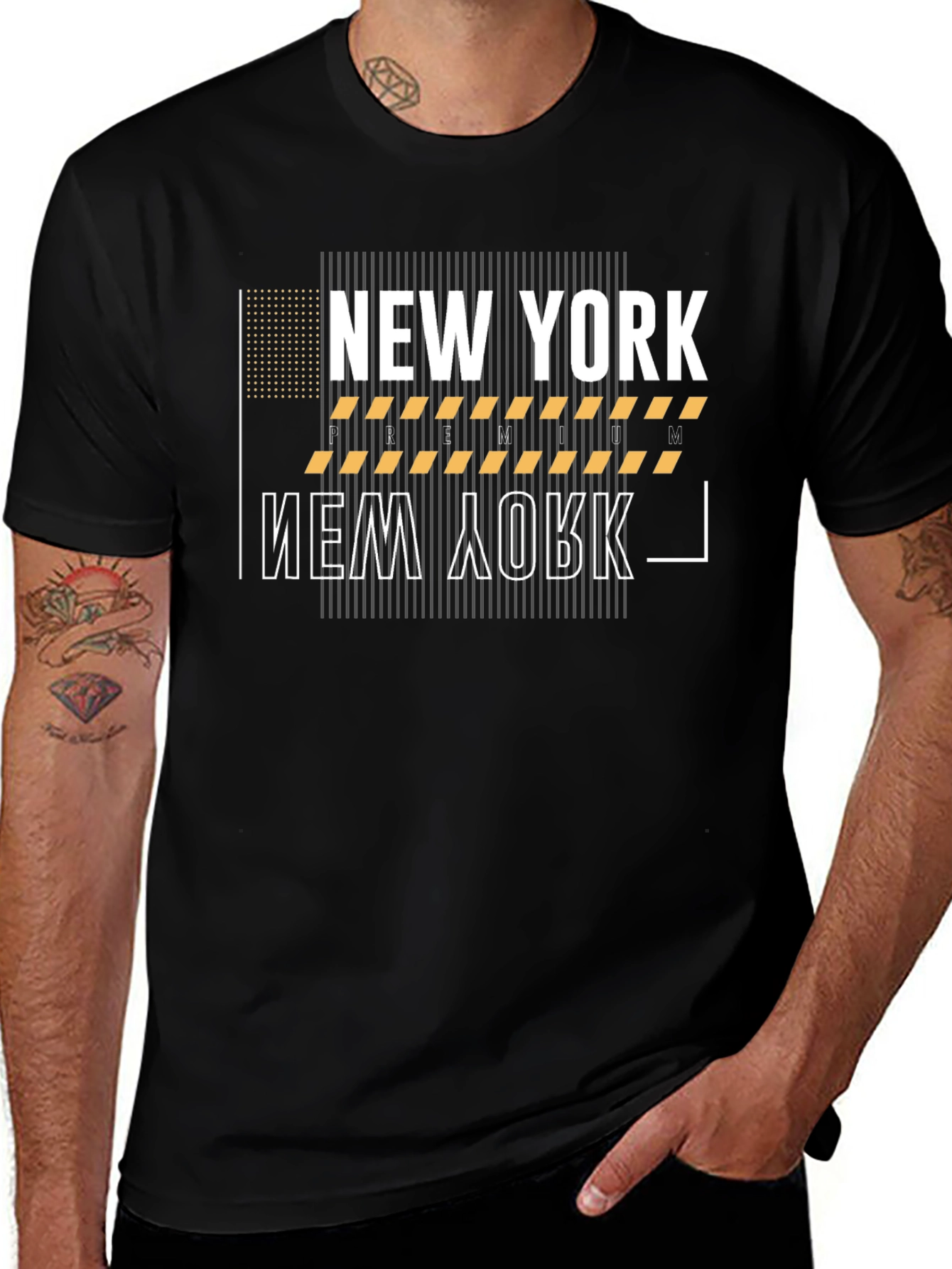 Variant 25 of New York Graphic Print Black T-Shirt