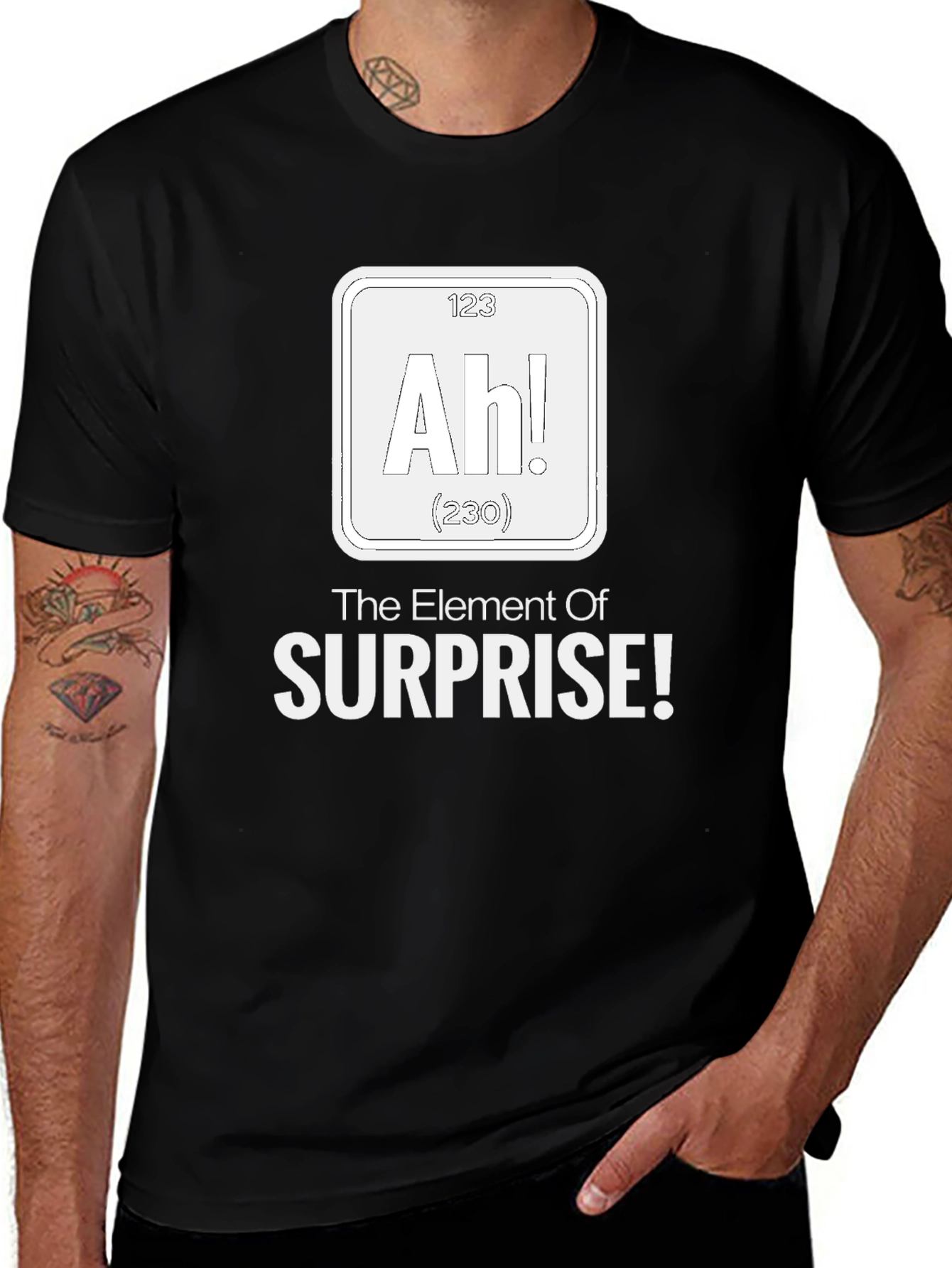 Element of Surprise T-Shirt - Black Cotton Tee