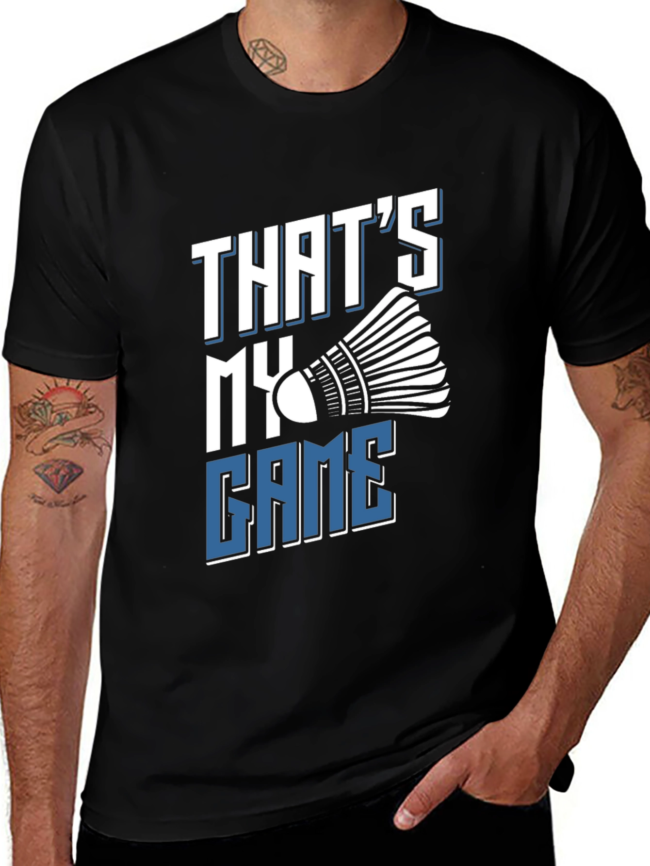 Variant 26 of That's My Game Badminton T-Shirt