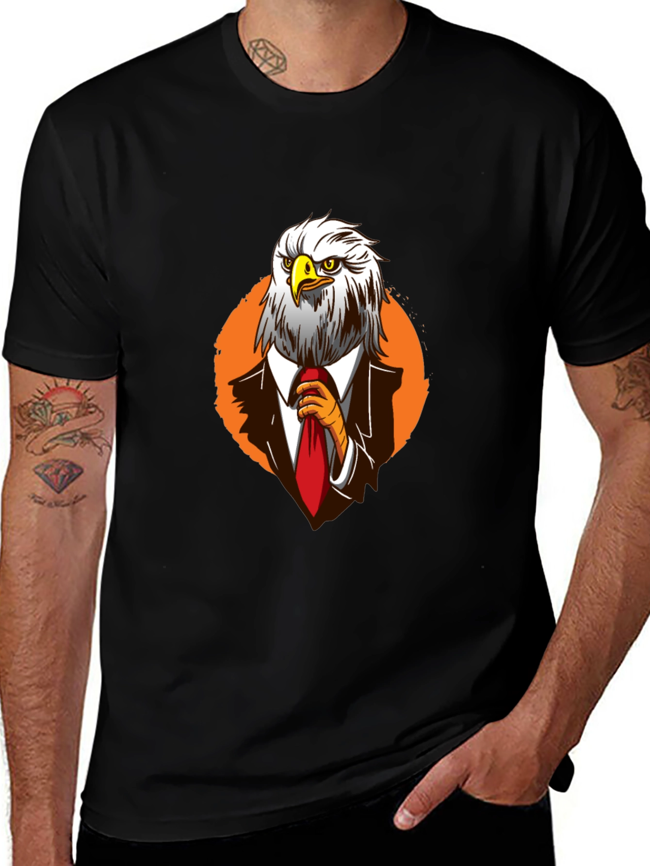 Variant 22 of Eagle Boss T-Shirt - Sharp Dressed Bird!